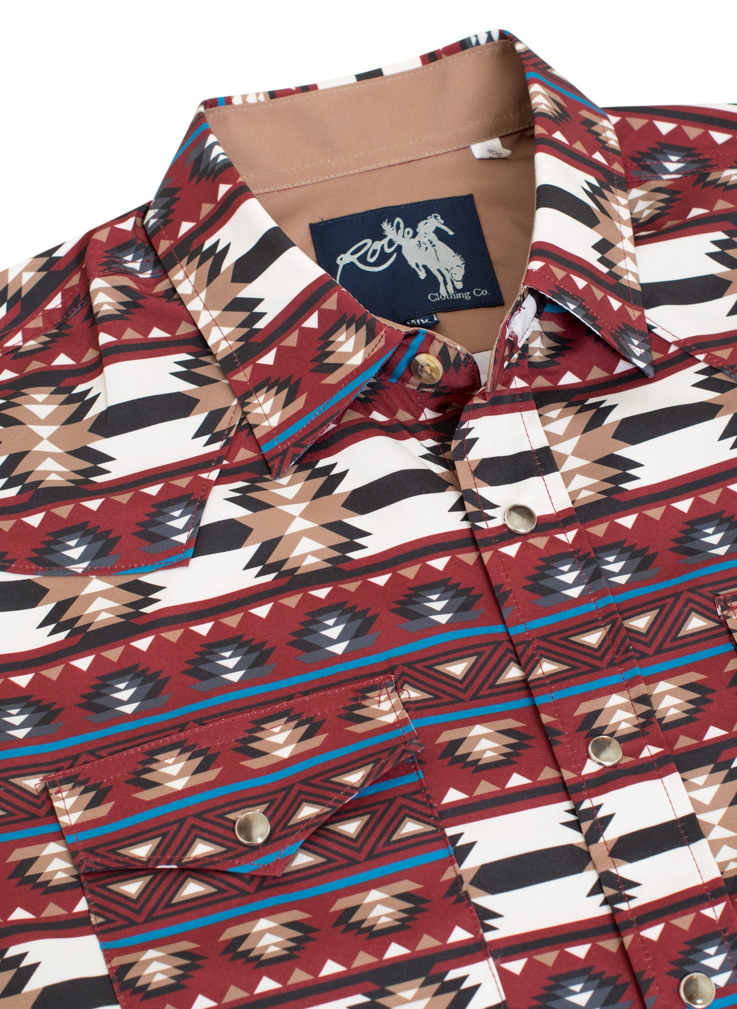 Men's Western Pearl Snap Aztec Print Shirt - MPS110L-101