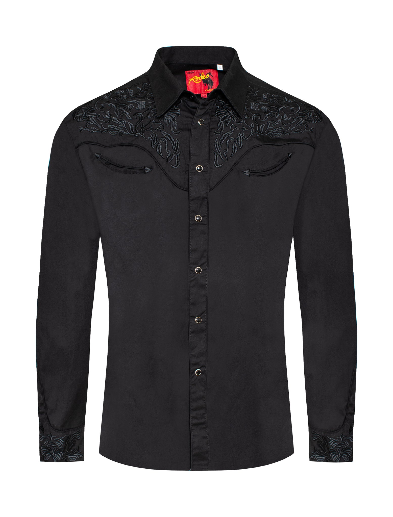 Men's Western Cowboy Embroidery Shirt -PS500L-565
