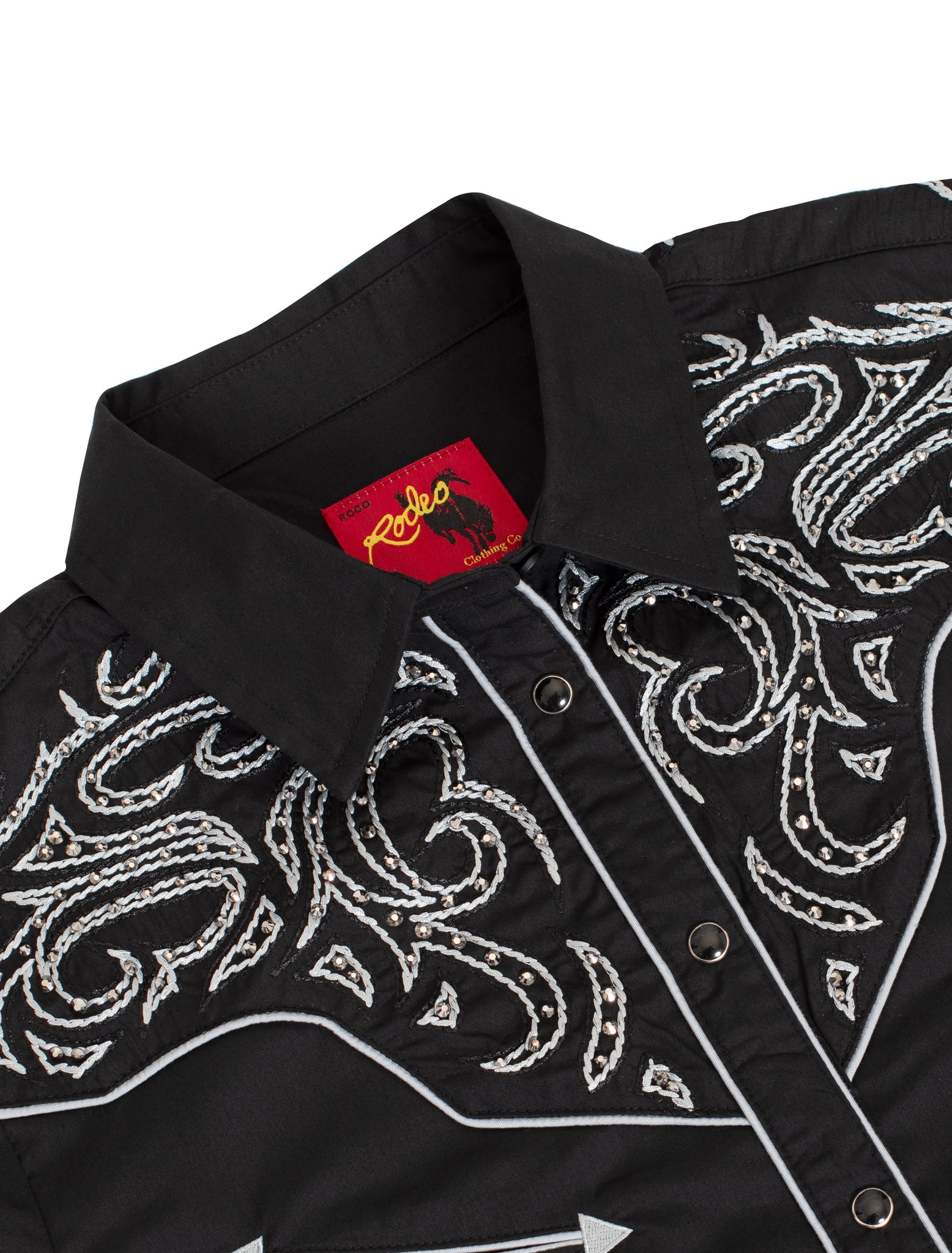 Women’s Western Embroidered diamond studded Shirts-LS500D-527