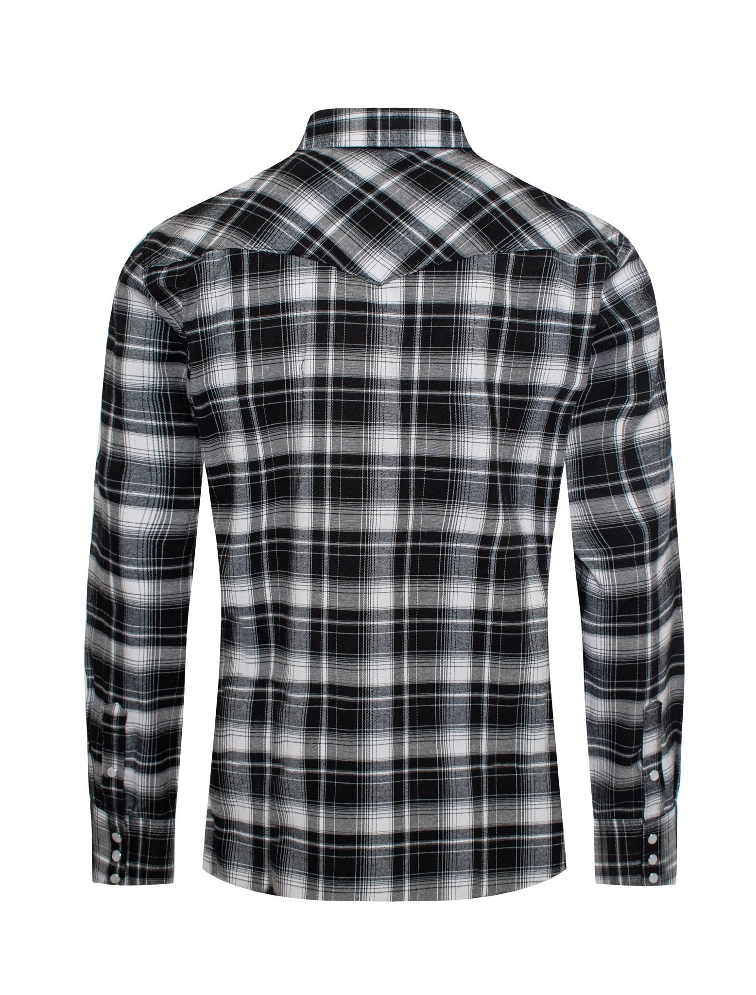 Men's Western Flannel Shirts With Snap Buttons-FLS300-301