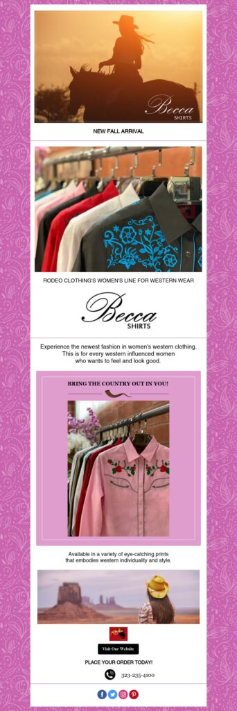 Becca Shirts - Rodeo Clothing wholesale 