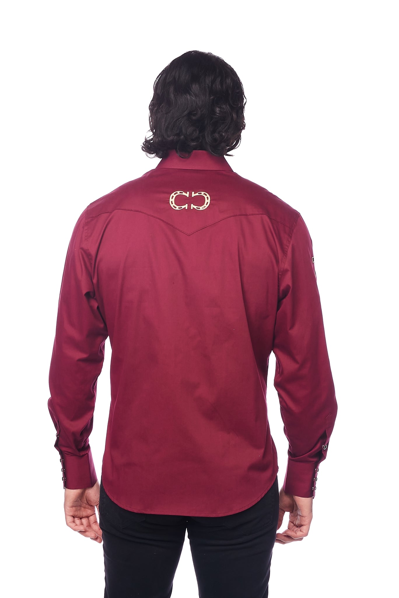 PS550-EMB-BURGUNDY - Rodeo Clothing wholesale 