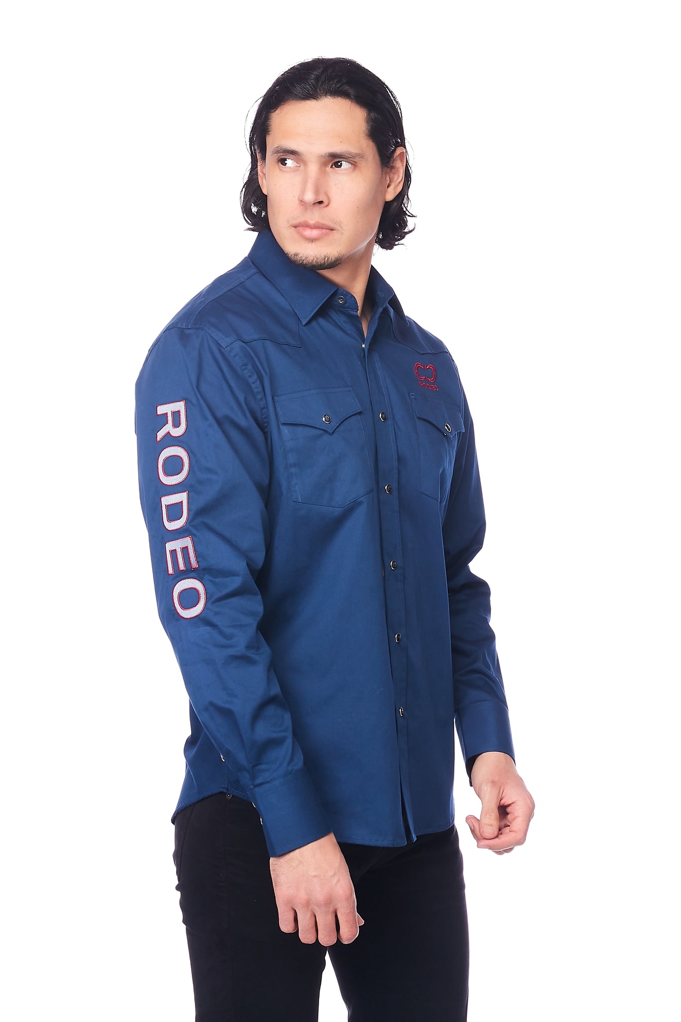 PS550-EMB-NAVY - Rodeo Clothing wholesale 