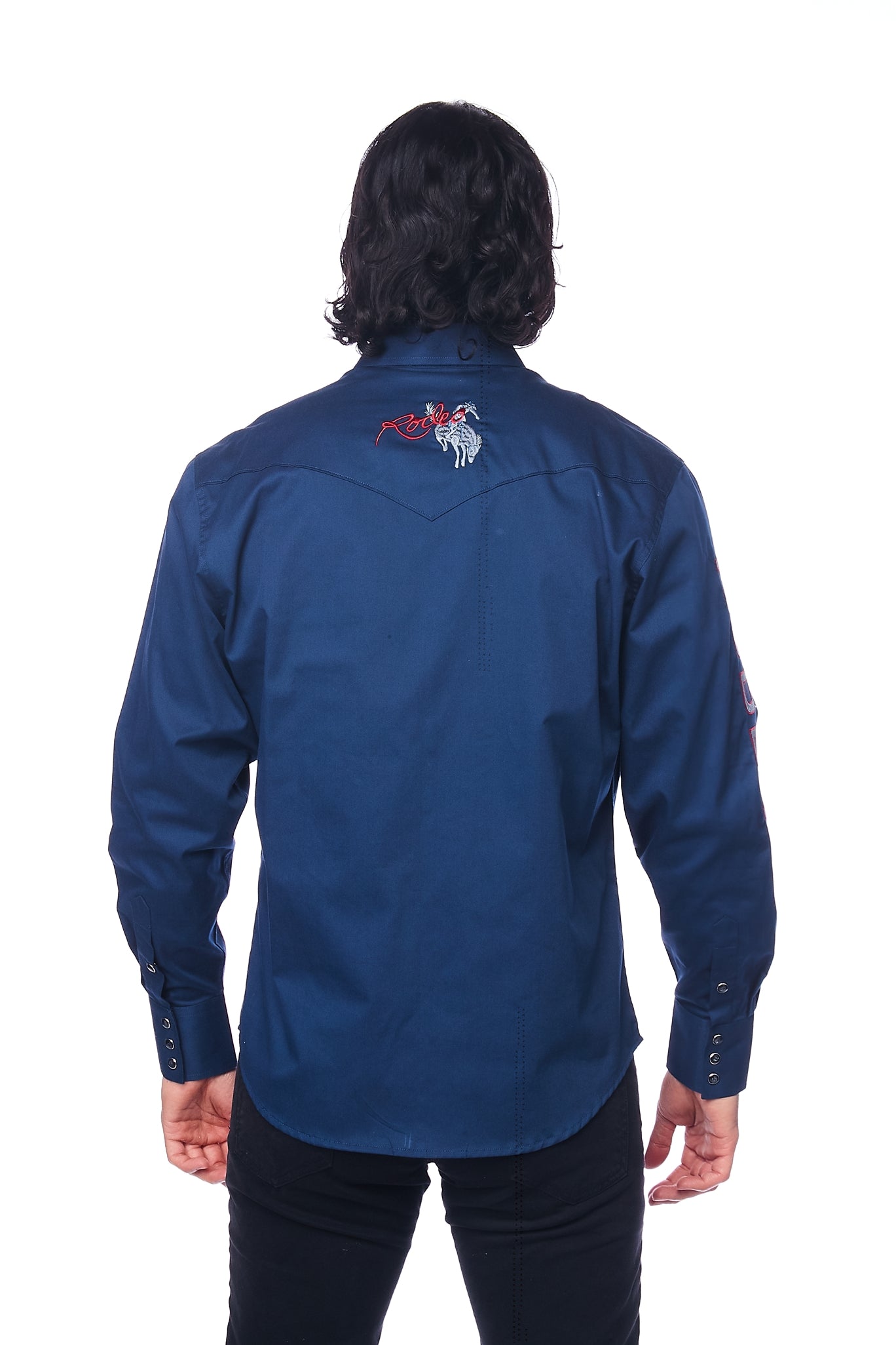 PS550-EMB-NAVY - Rodeo Clothing wholesale 