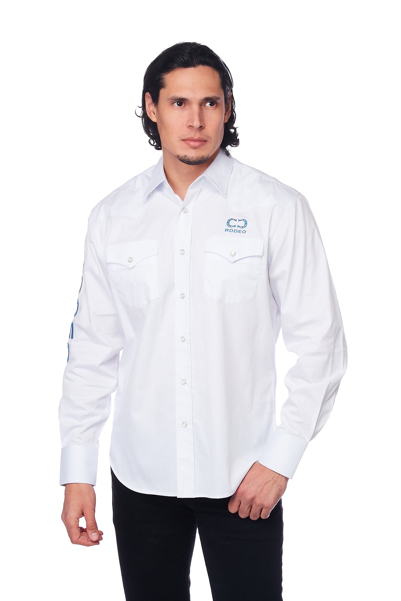 PS550-EMB-WHITE - Rodeo Clothing wholesale 