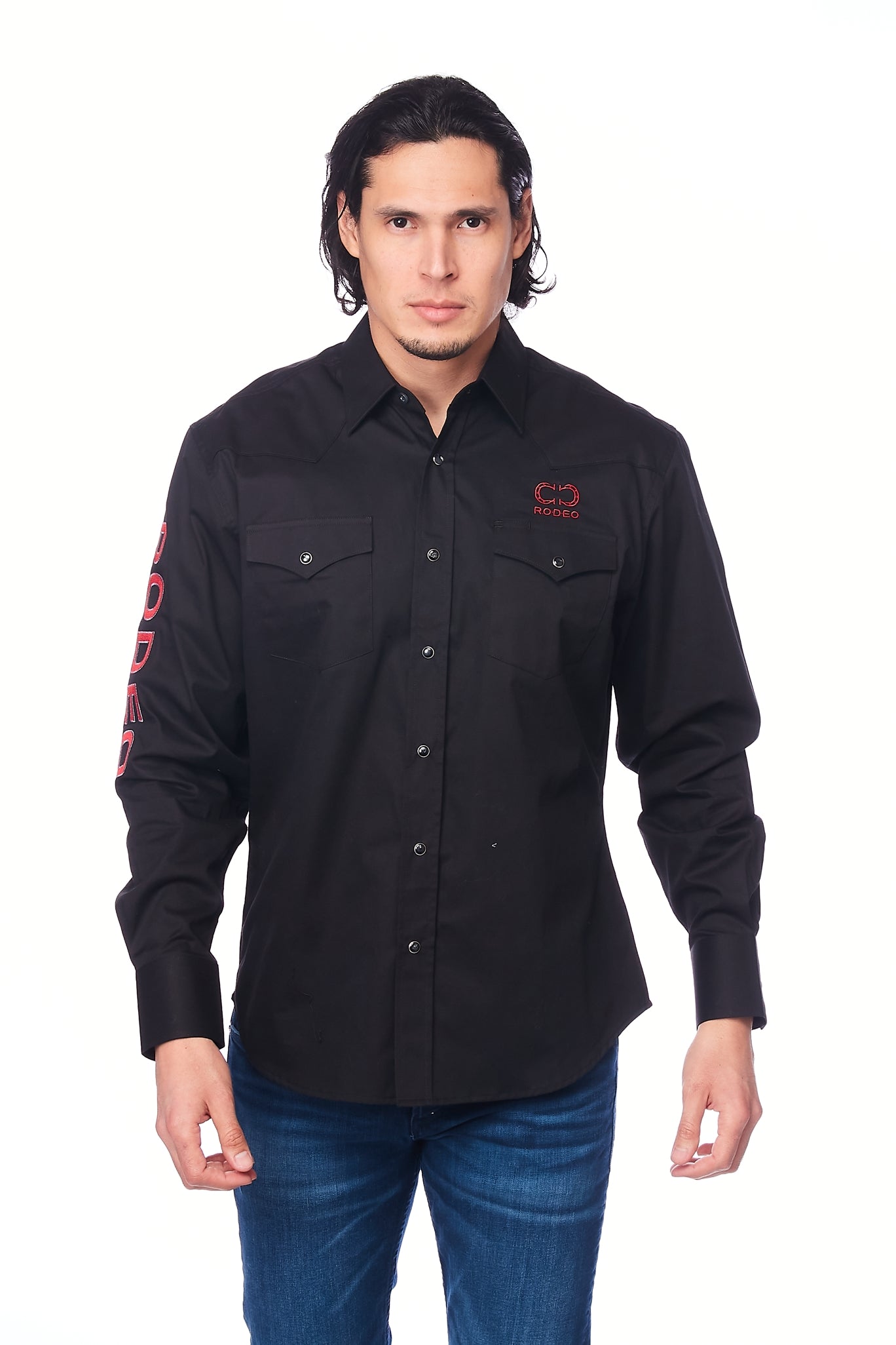 PS550-EMB-BLACK - Rodeo Clothing wholesale 