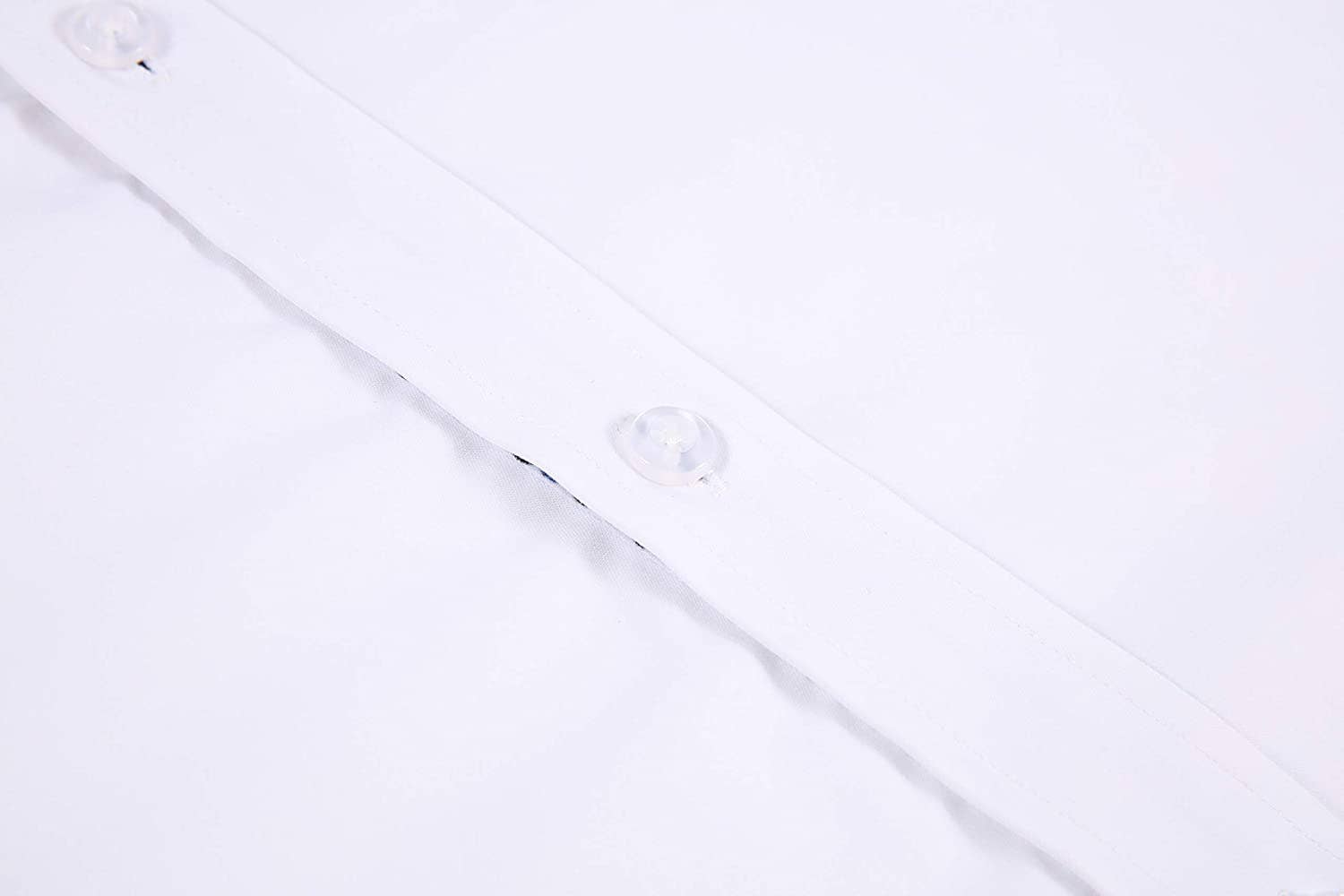 Calvetti Mens Dress Shirts Wrinkle Free Regular Long Sleeve Shirts-WHITE - Rodeo Clothing wholesale 