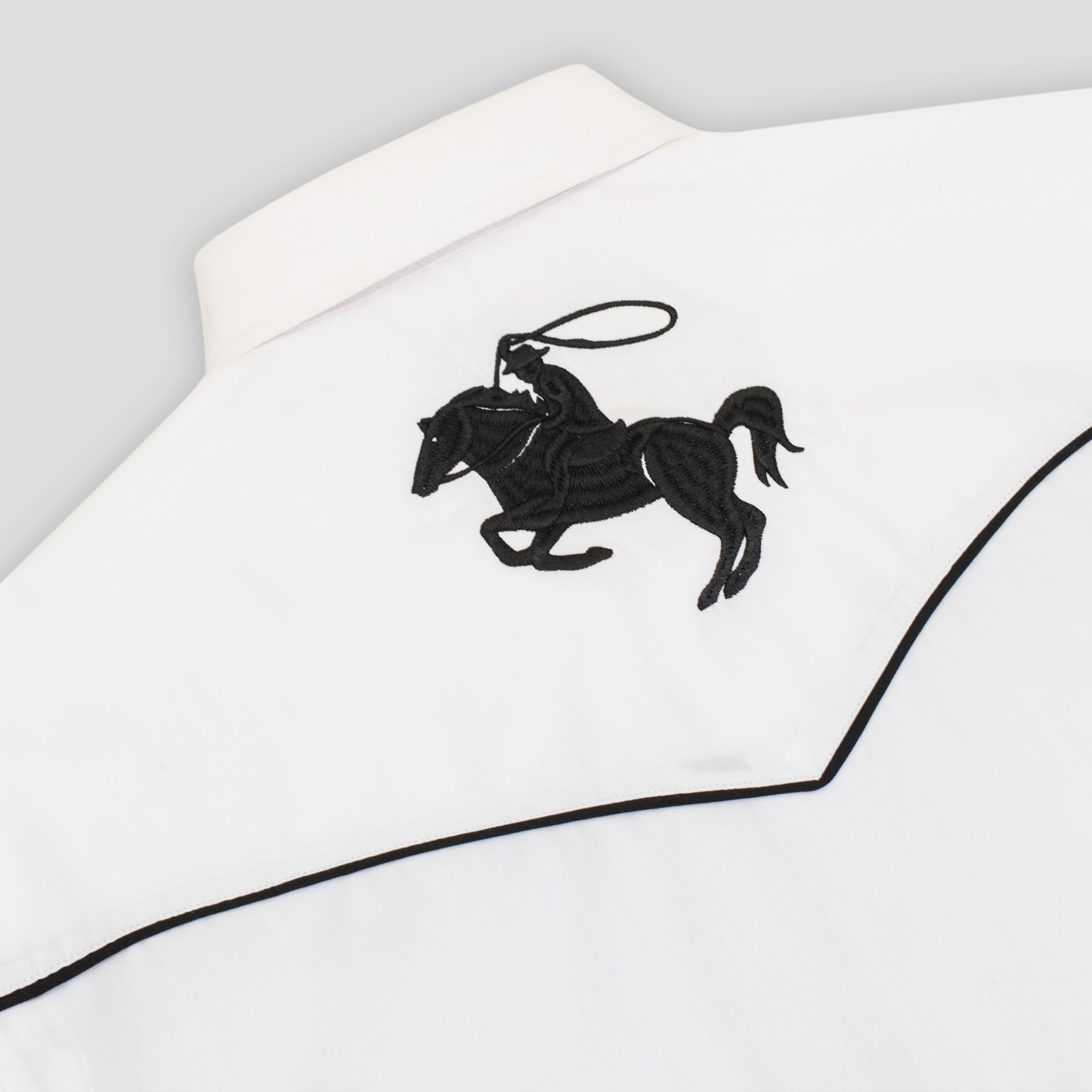 Men's Poly/Cotton L/S Horse Embroidery Western Shirts-PS560L-508 - Rodeo Clothing wholesale 