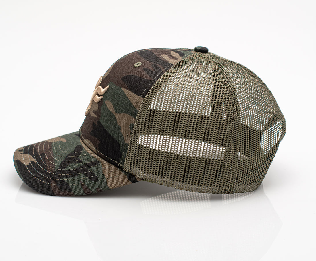 Men’s Cotton Twill Mesh Western Cap –TH101-1107-CAMO