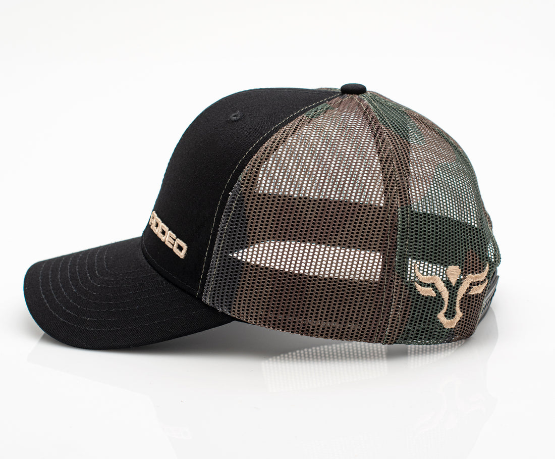 Men’s Cotton Twill Mesh Western Cap –TH101-1105-BLACK