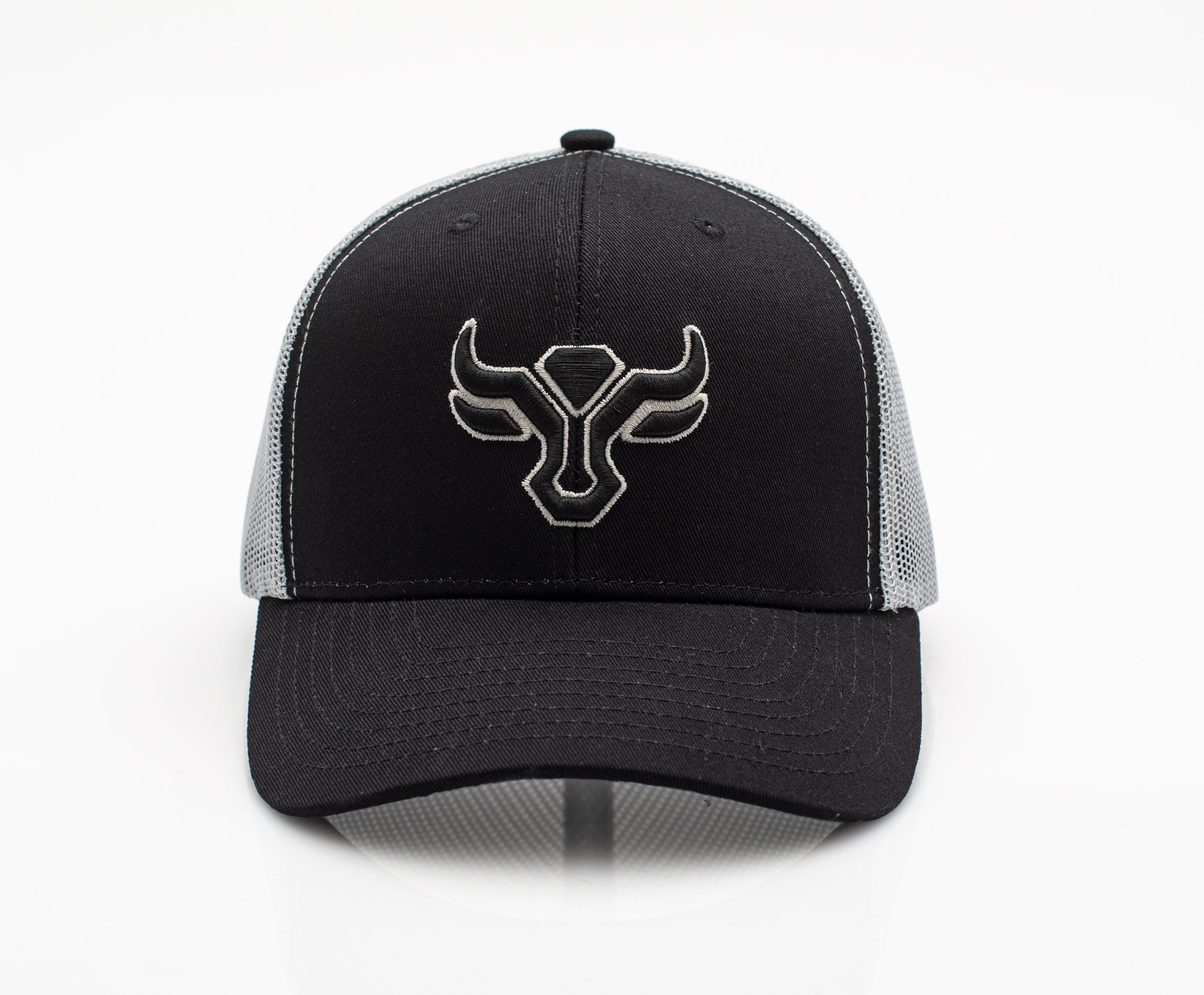 Men’s Cotton Twill Mesh Western Cap –TH101-1106-BLACK-GREY