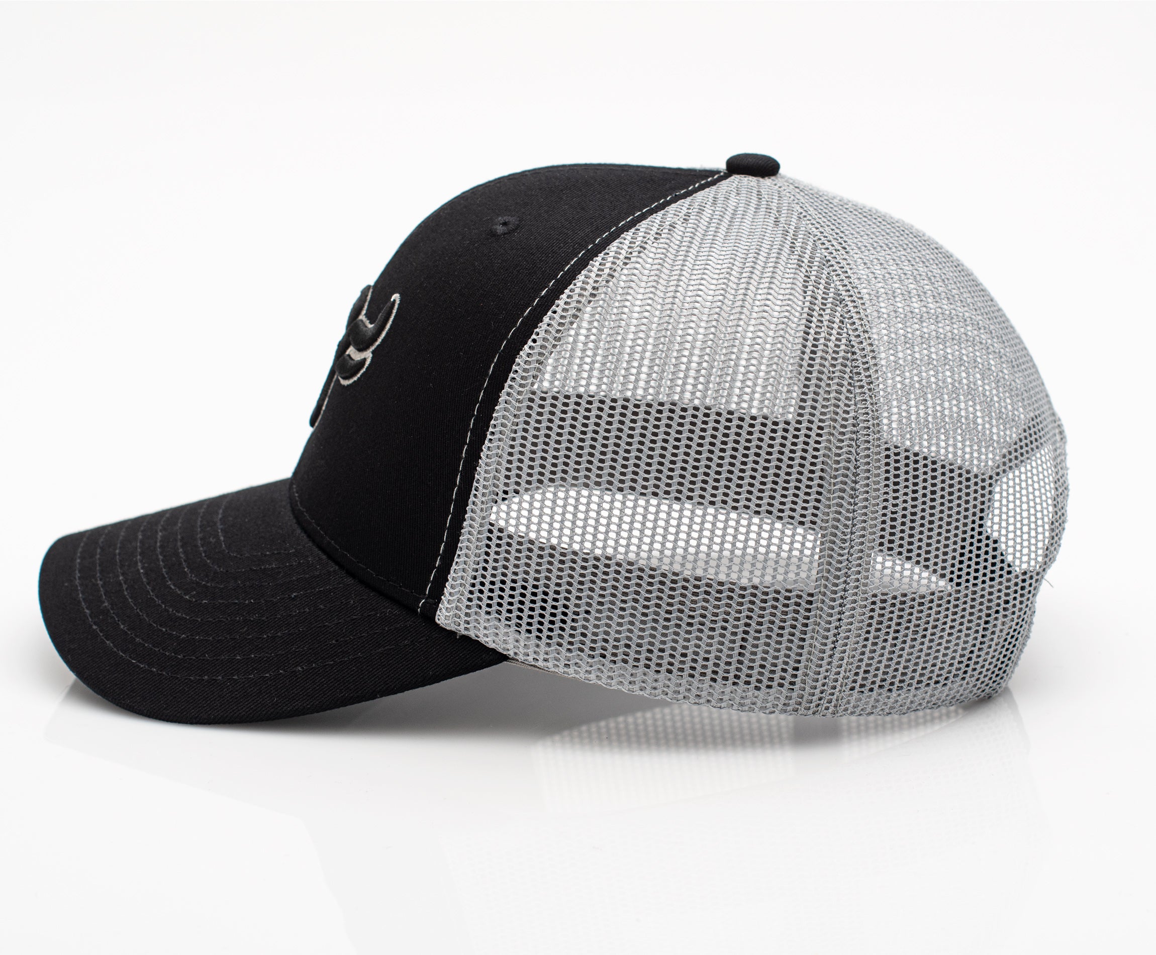Men’s Cotton Twill Mesh Western Cap –TH101-1106-BLACK-GREY
