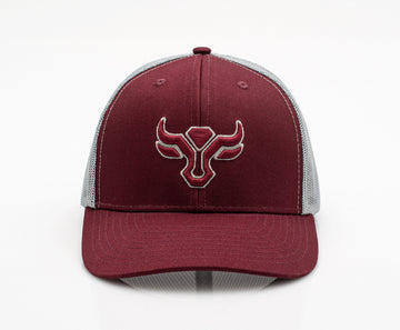 Men’s Cotton Twill Mesh Western Cap –TH101-1110-RED-GREY