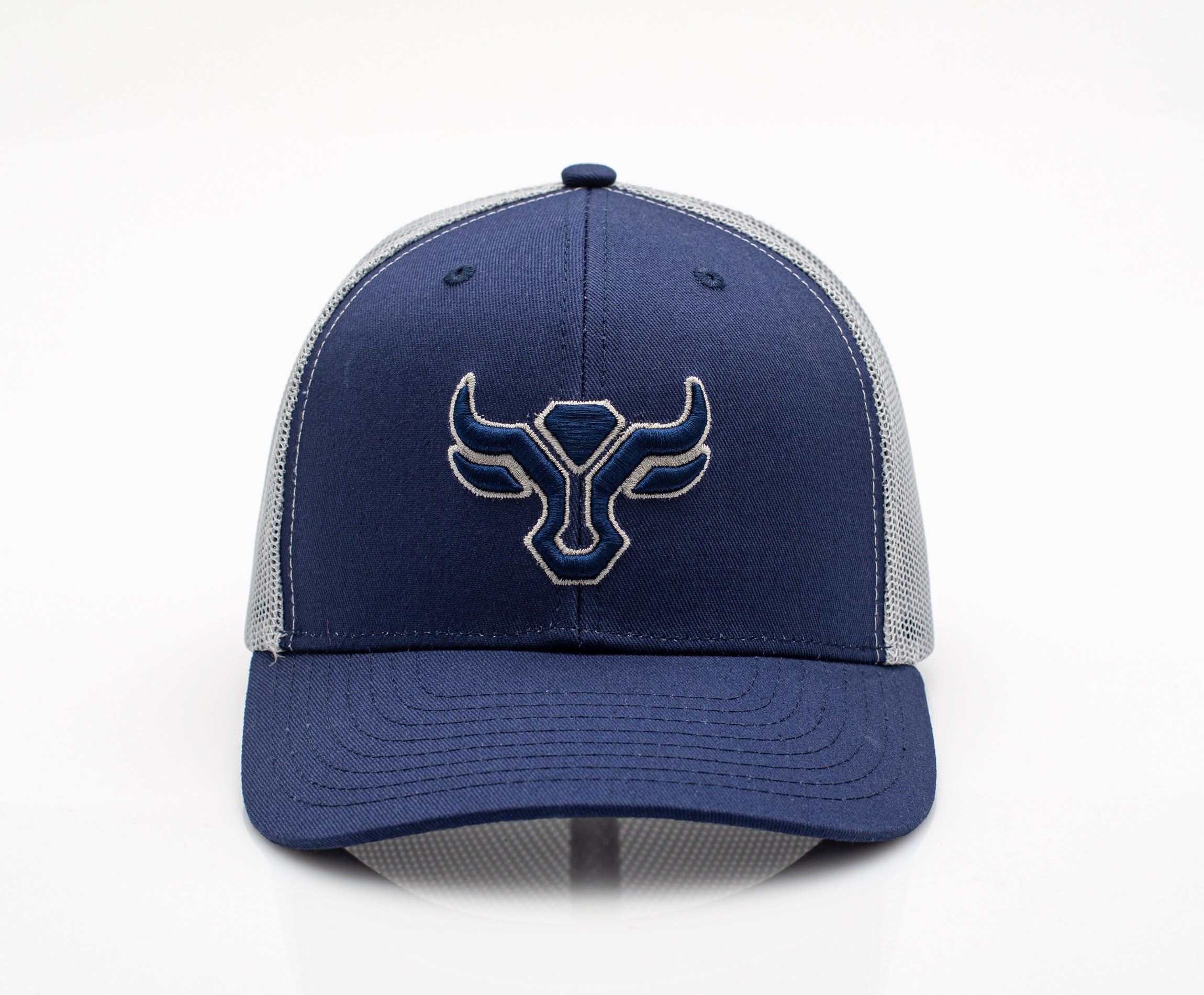Men’s Cotton Twill Mesh Western Cap –TH101-1111-BLUE-GREY