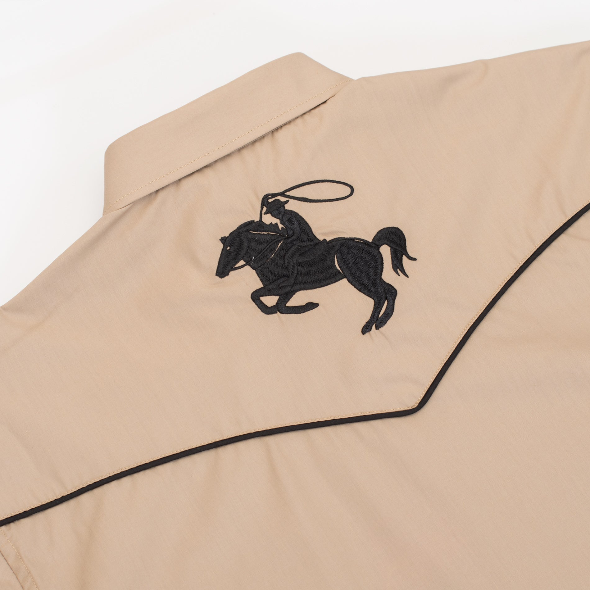 Men's Poly/Cotton L/S Horse Embroidery Western Shirts-PS560L-506