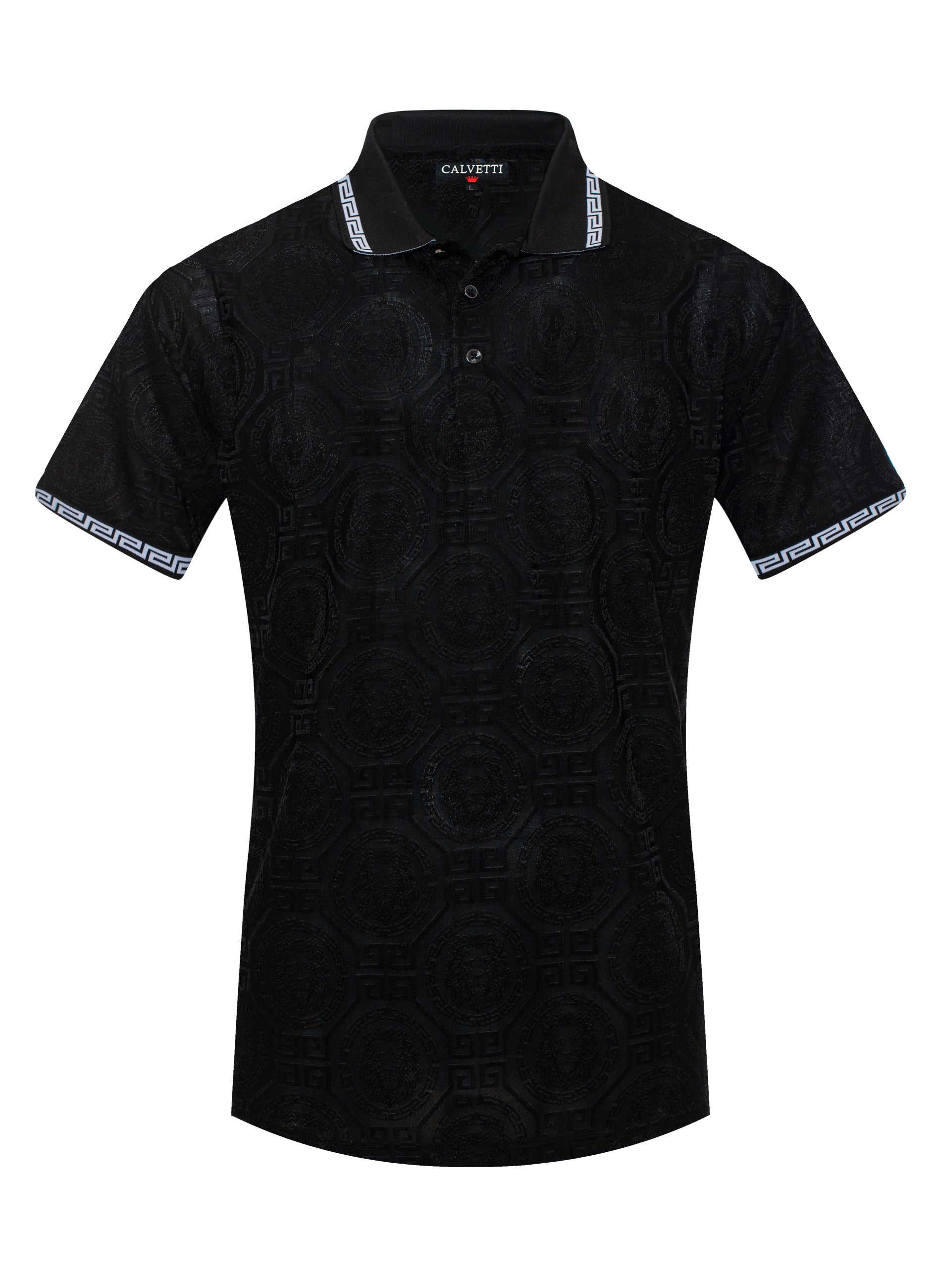 MEN'S COTTON/POLY FANCY POLO SHIRTS-CS200-209 - Rodeo Clothing wholesale 