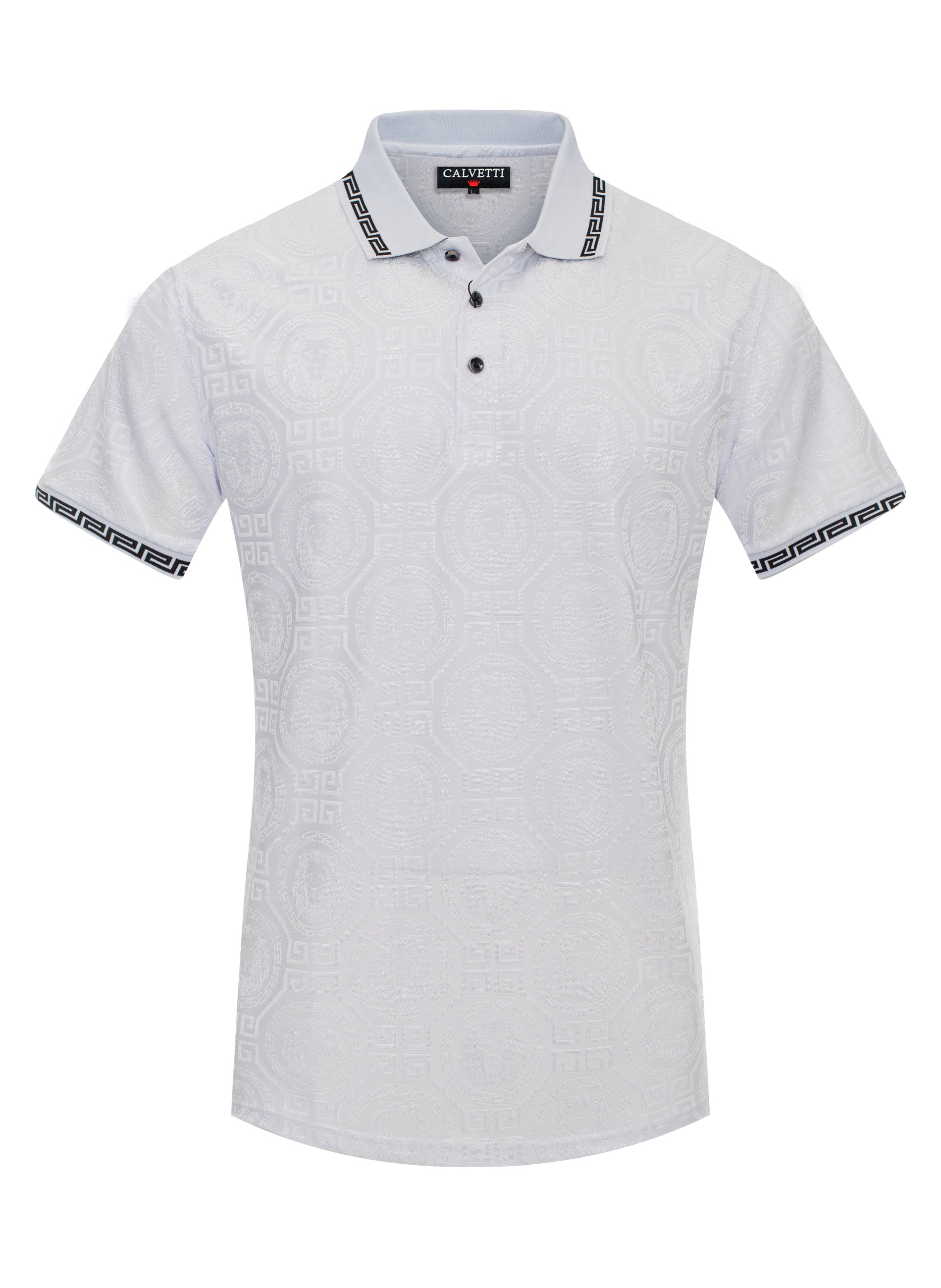 MEN'S COTTON/POLY FANCY POLO SHIRTS-CS200-211 - Rodeo Clothing wholesale 