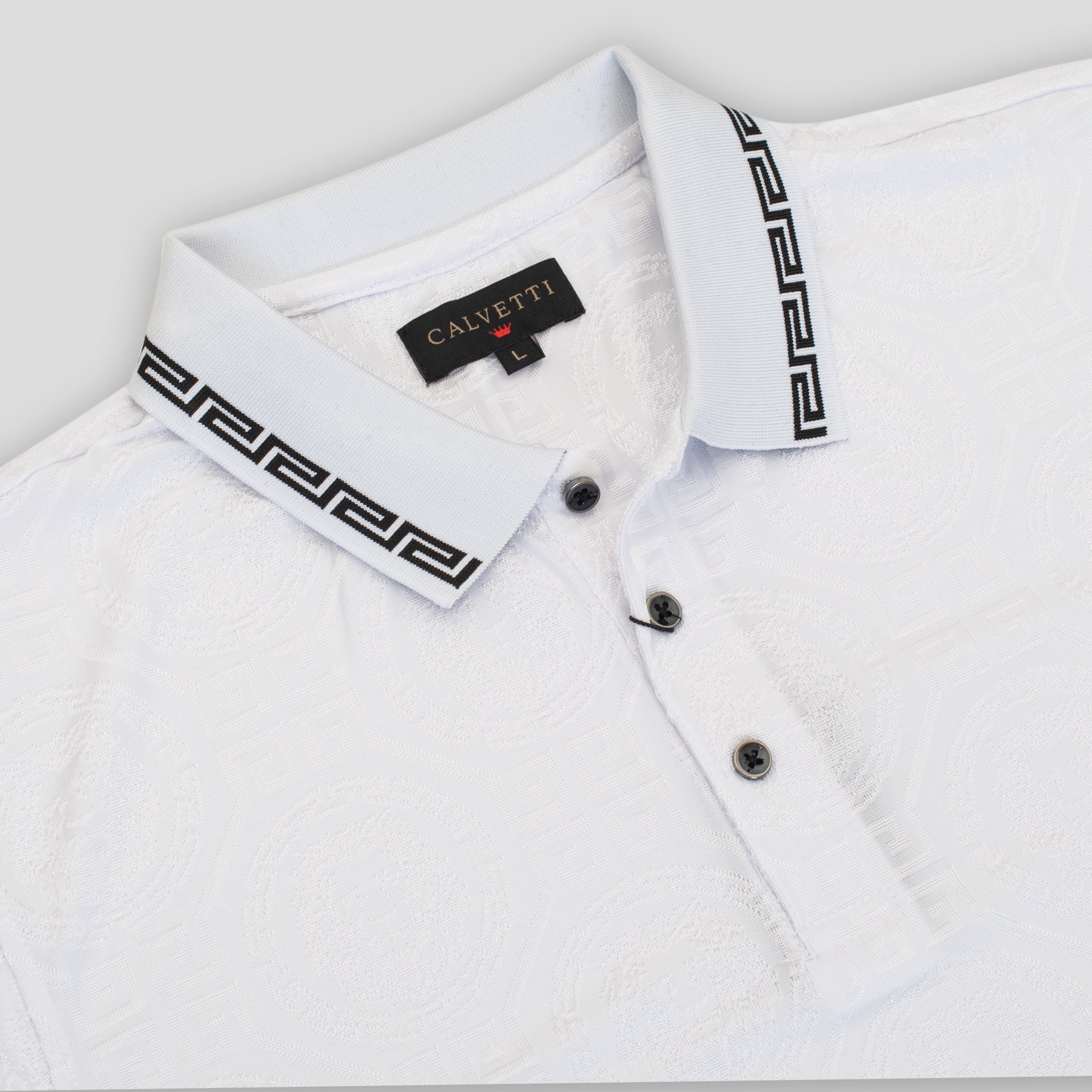 MEN'S COTTON/POLY FANCY POLO SHIRTS-CS200-211