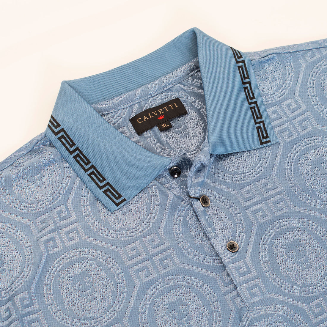 MEN'S COTTON/POLY FANCY POLO SHIRTS-CS200-212 - Rodeo Clothing wholesale 