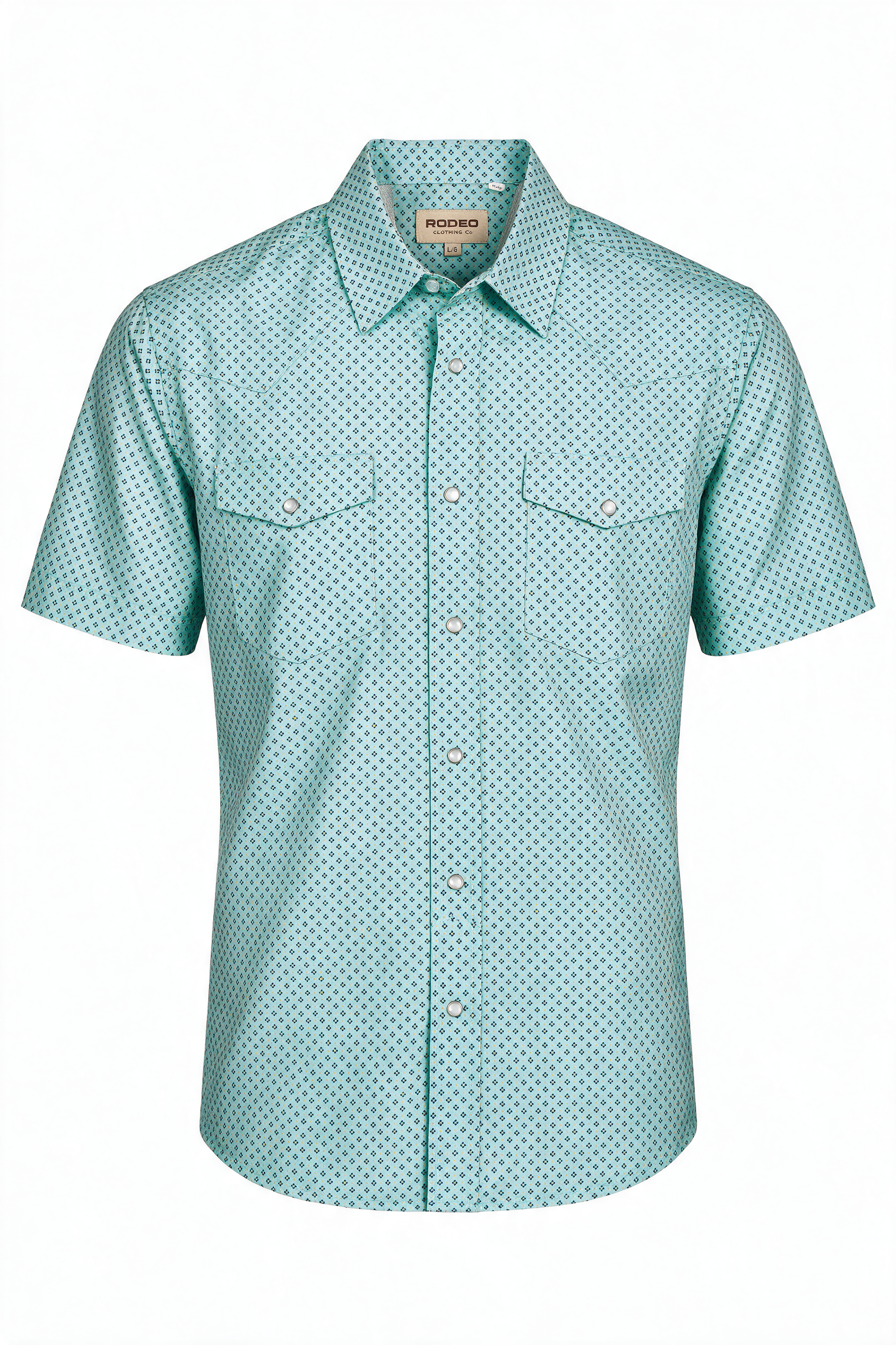 Men’s UPF 50+ Sun Protection Short Sleeve Western Shirt-RT101S-1174