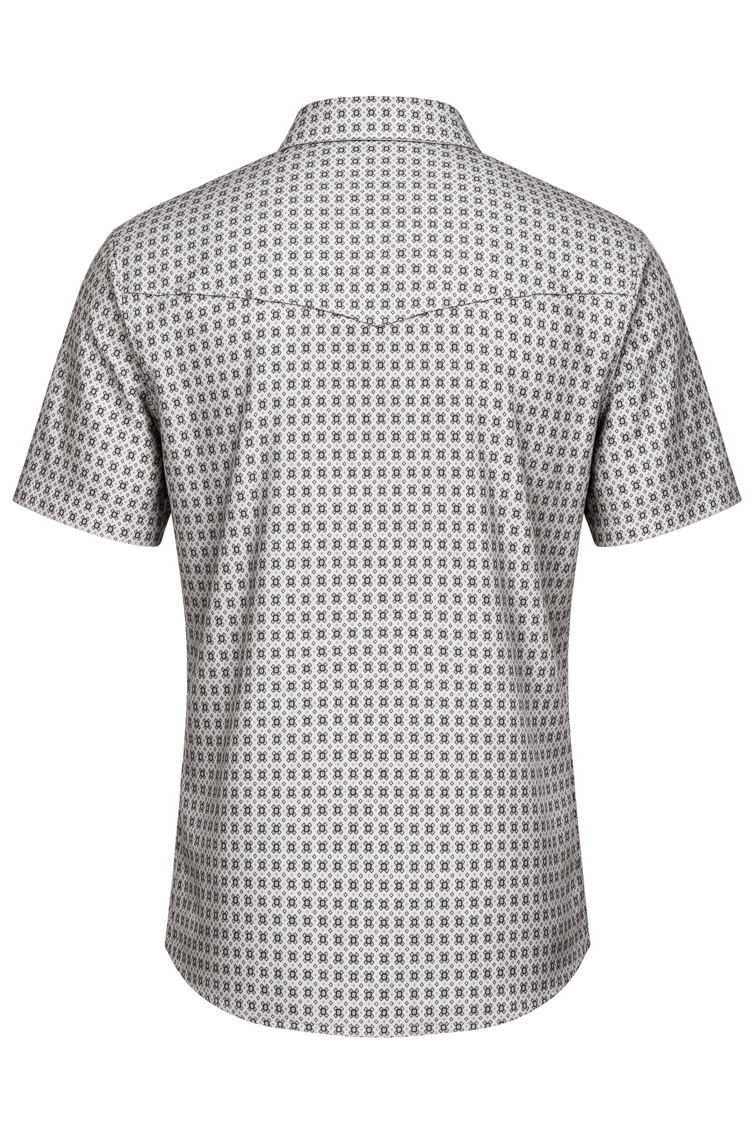 Men's Western Pearl Snap Aztec Print Shirt-MPS110S-1103