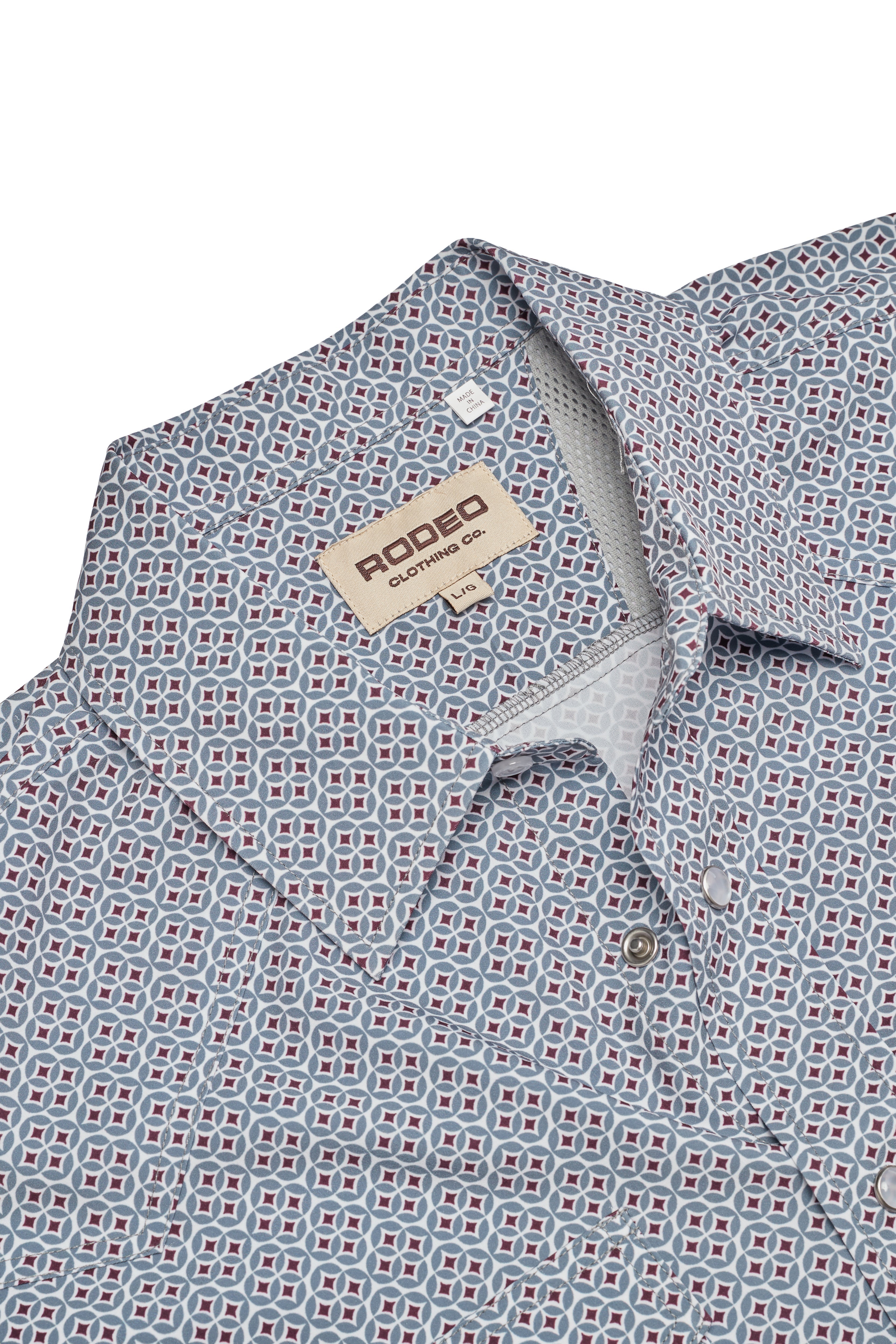 Men’s UPF 50+ Sun Protection Short Sleeve Western Shirt-RT101S-1138