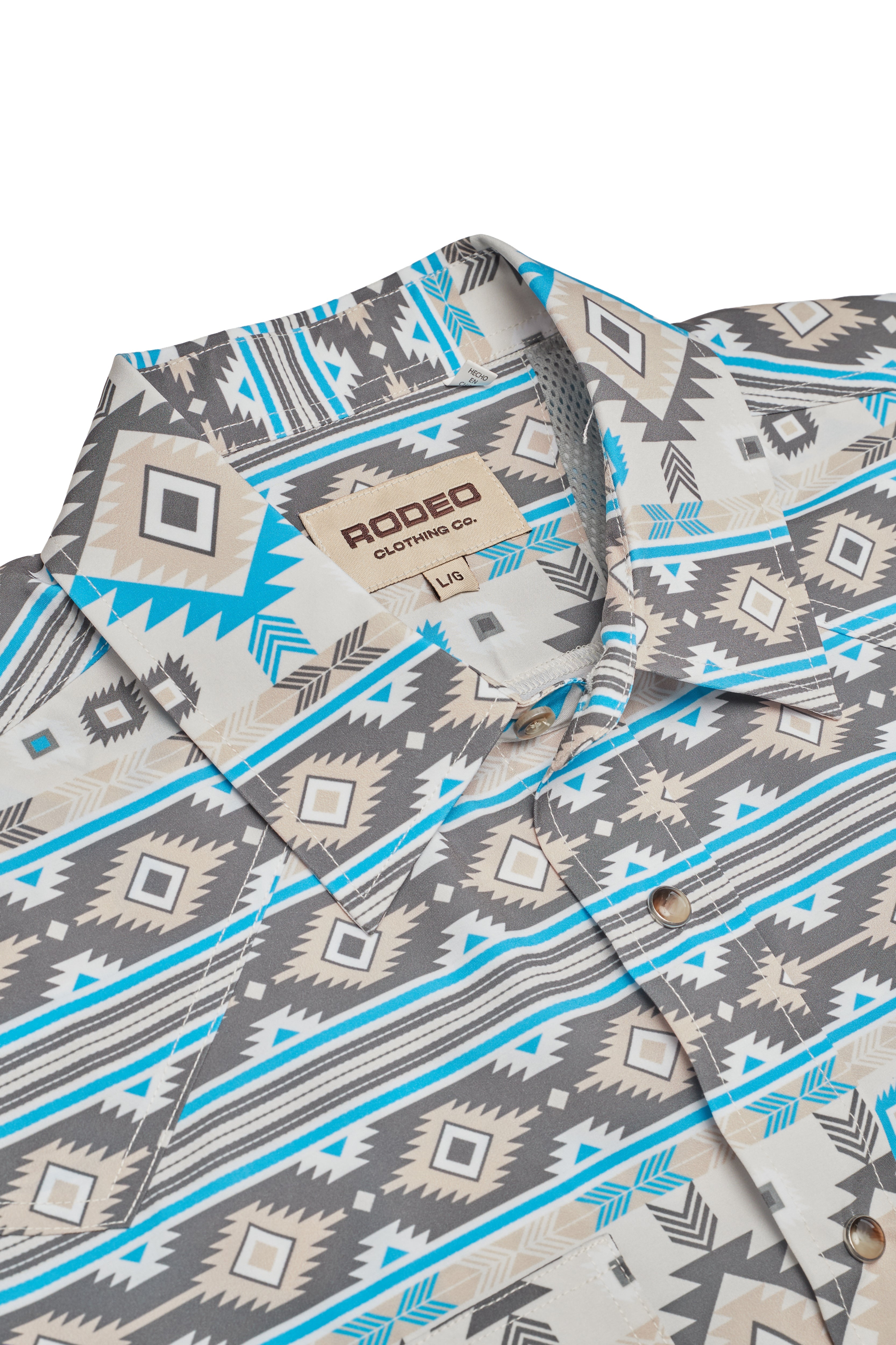 Men’s UPF 50+ Sun Protection Short Sleeve Western Shirt-RT101S-1177