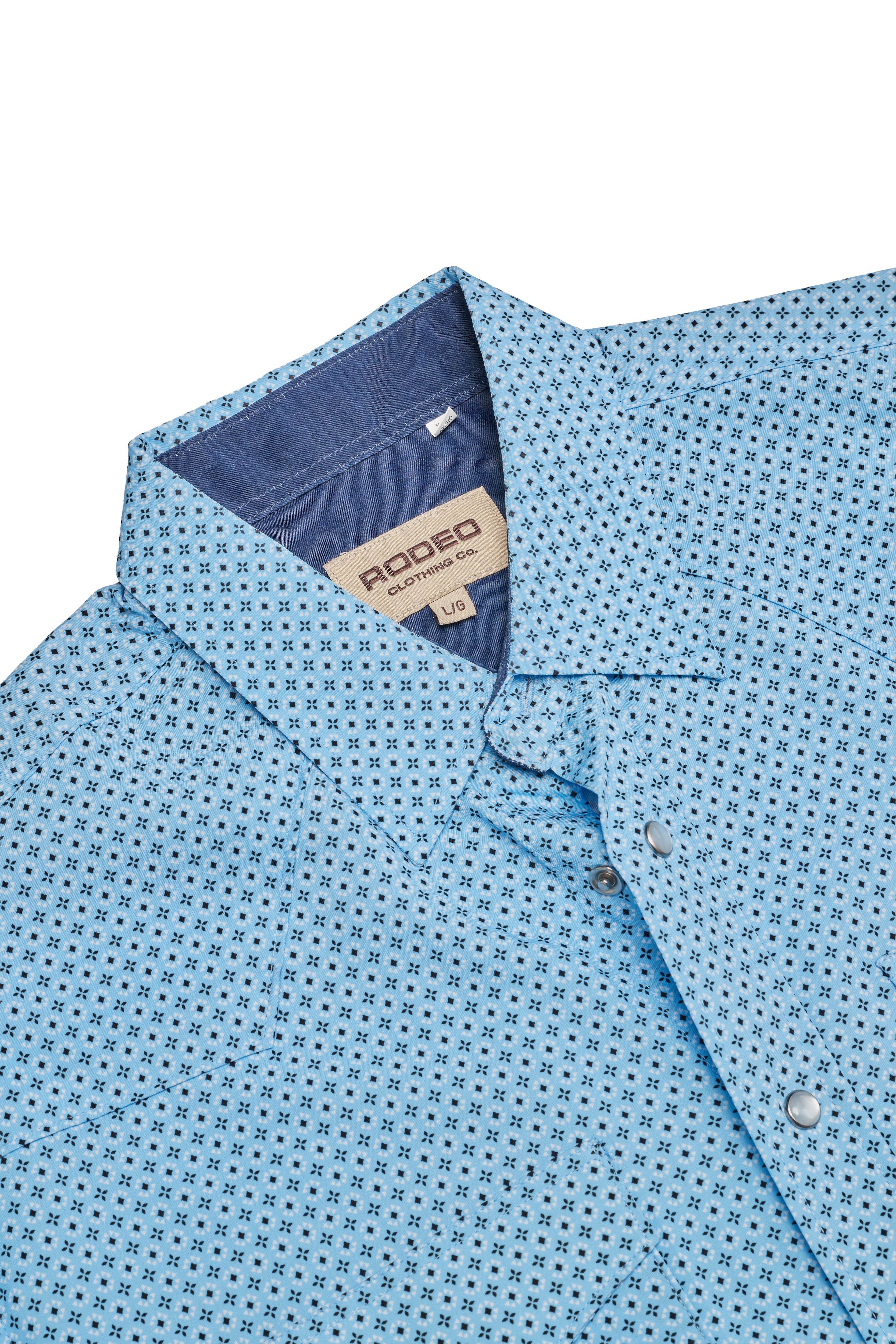 Men's Western Pearl Snap Aztec Print Shirt-MPS110L-1163