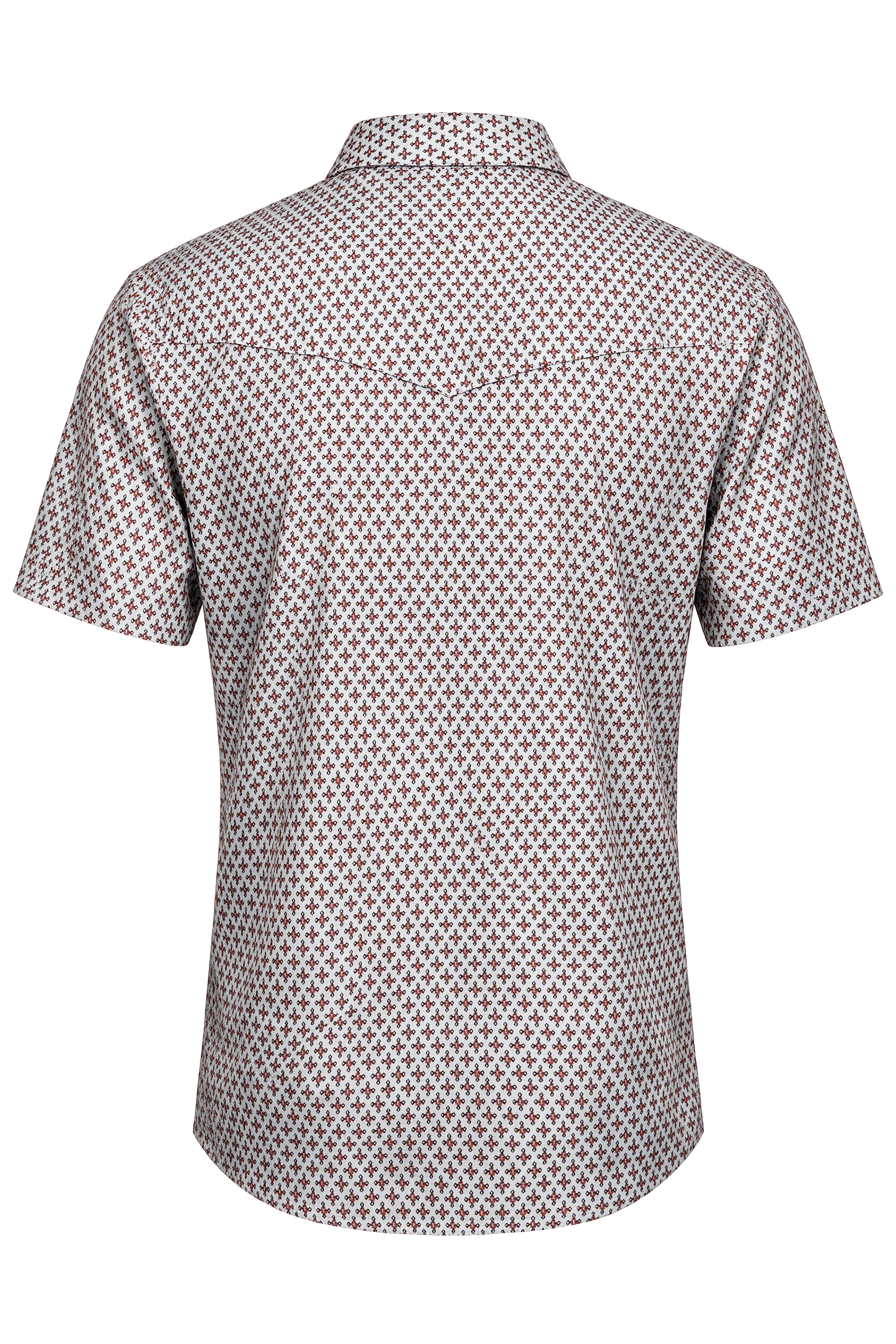 Men's Western Pearl Snap Aztec Print Shirt-MPS110S-1171