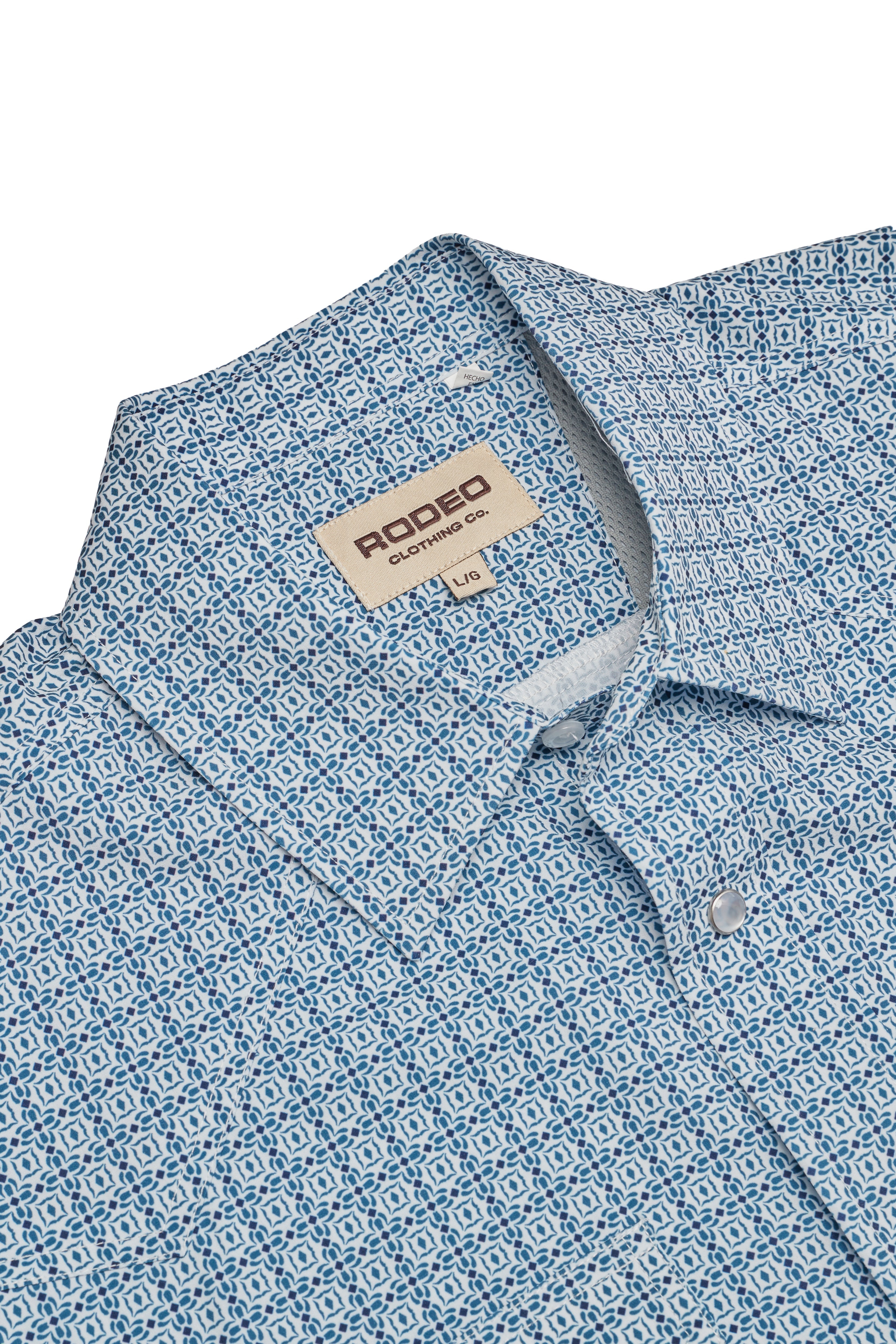 Men’s UPF 50+ Sun Protection Short Sleeve Western Shirt-RT101S-1139