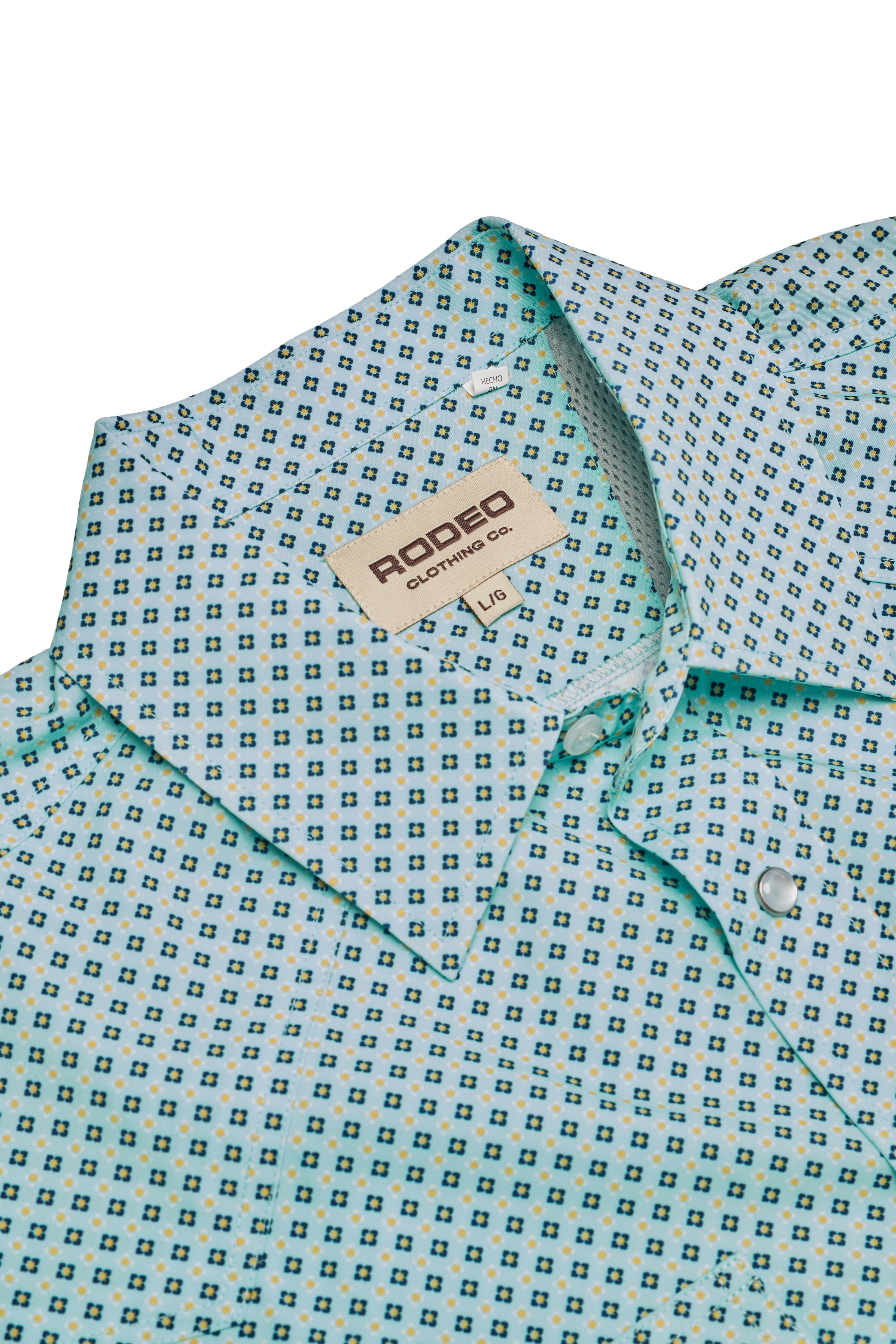 Men’s UPF 50+ Sun Protection Short Sleeve Western Shirt-RT101S-1174
