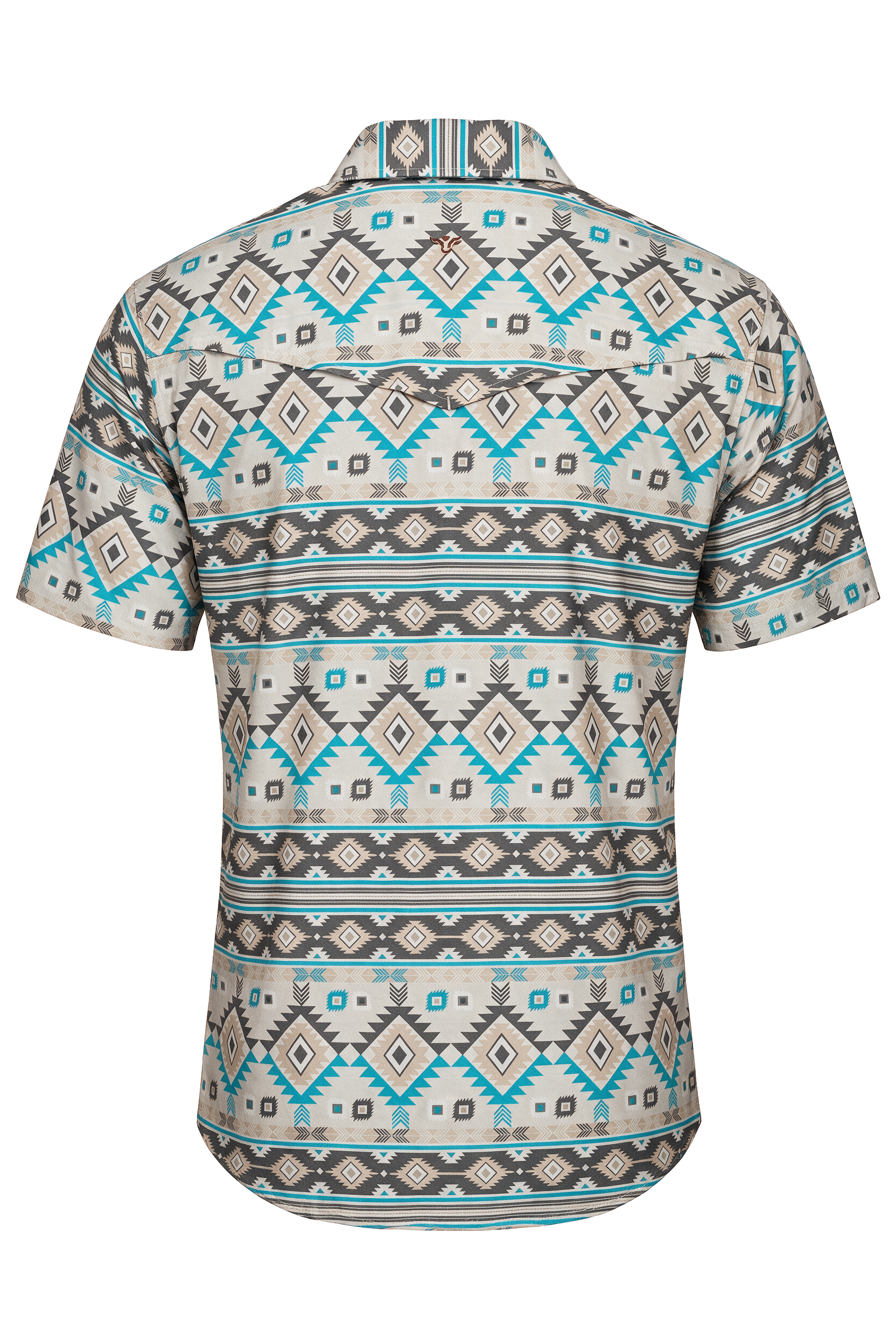 Men’s UPF 50+ Sun Protection Short Sleeve Western Shirt-RT101S-1177