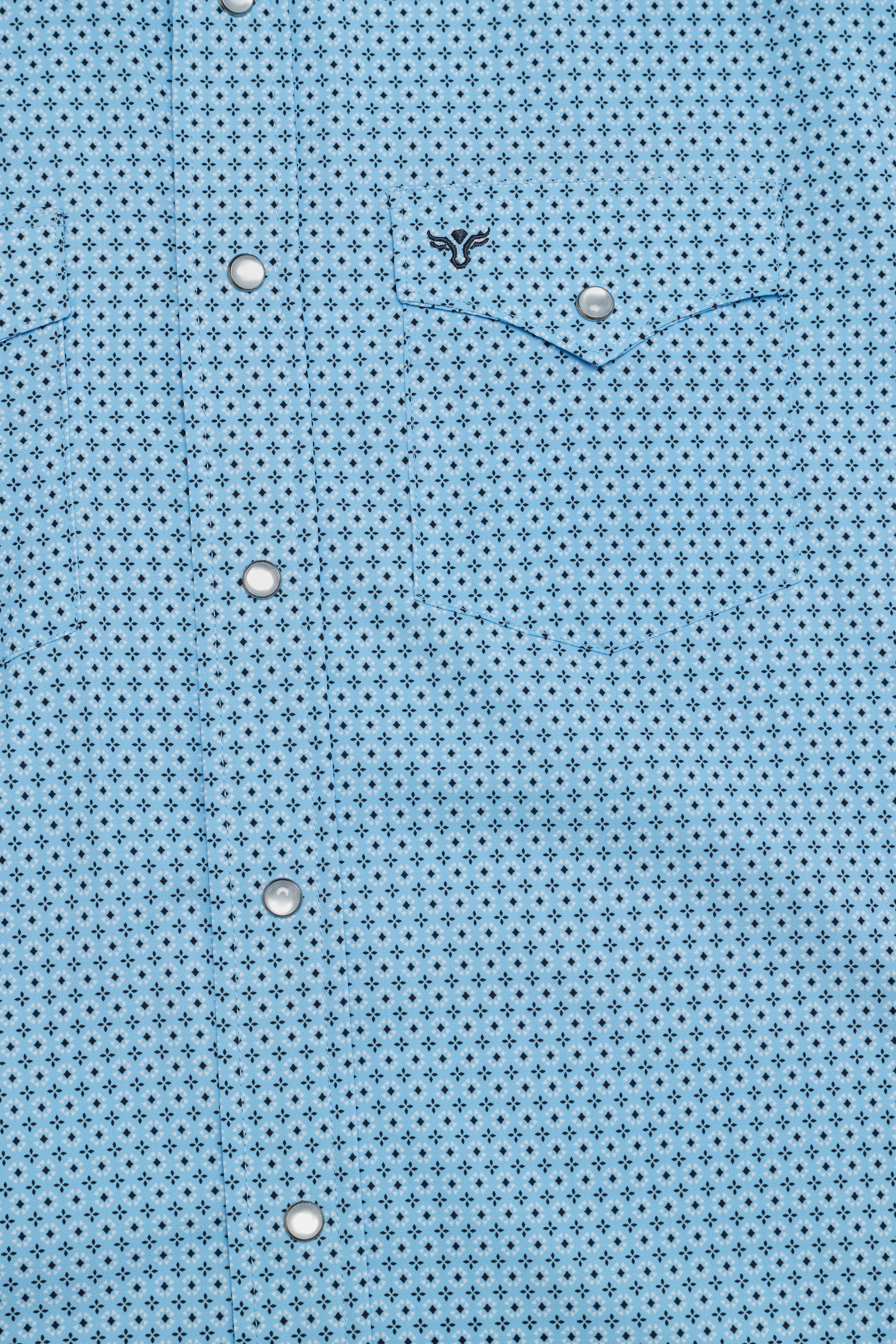 Men's Western Pearl Snap Aztec Print Shirt-MPS110L-1163