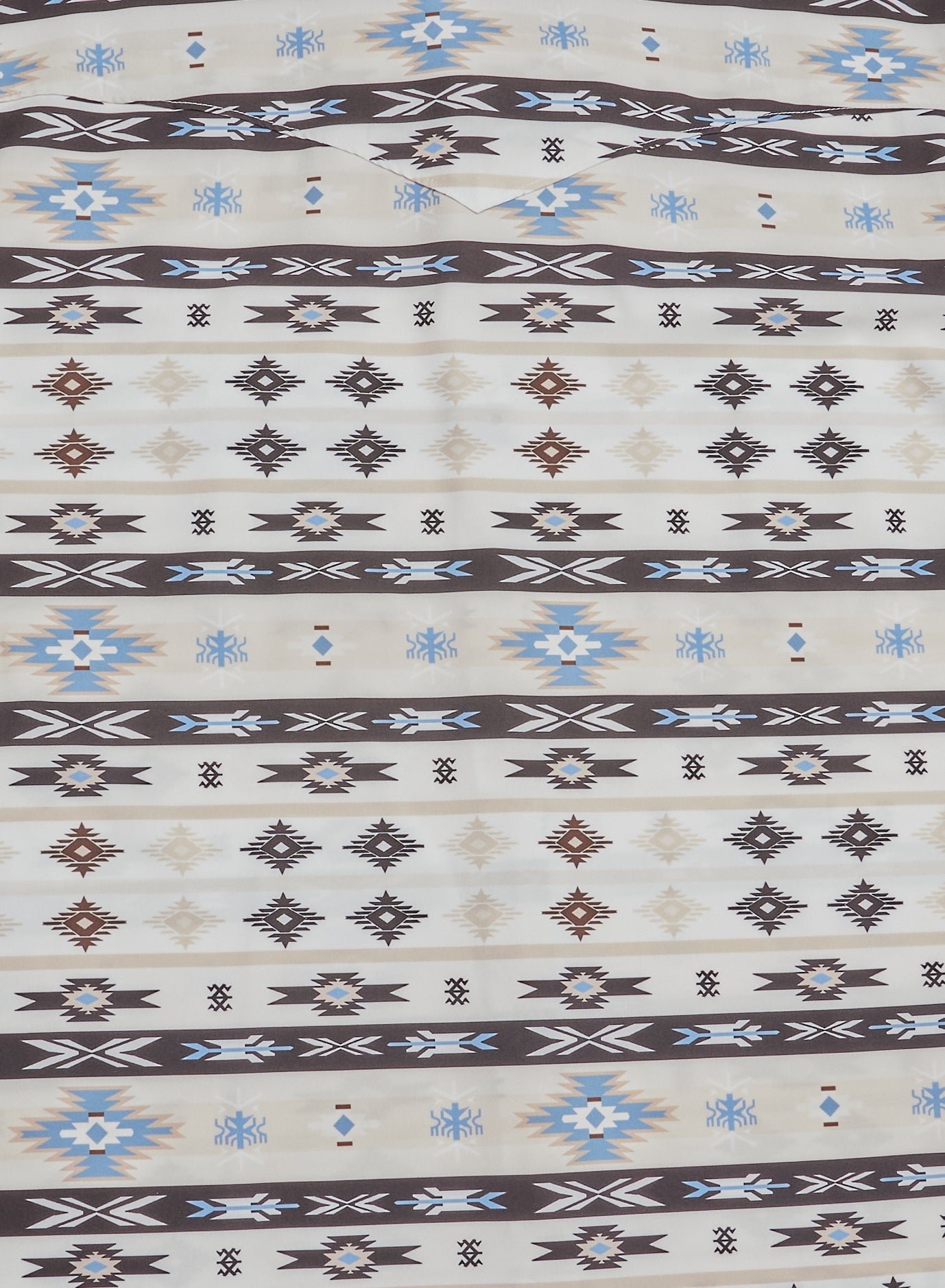 Men's Western Pearl Snap Aztec Print Shirt-MPS110S-1167