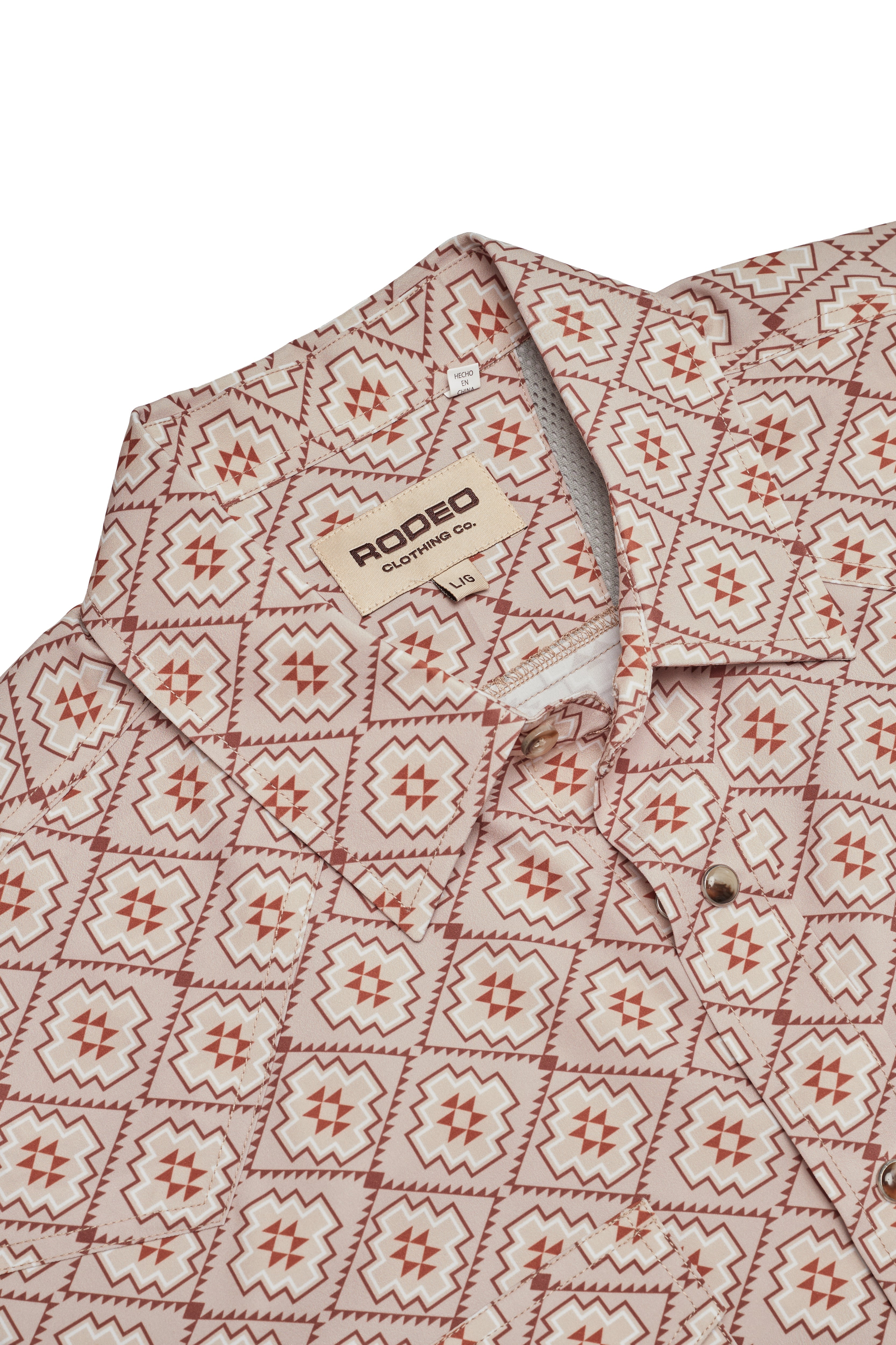 Men’s UPF 50+ Sun Protection Short Sleeve Western Shirt-RT101S-1175