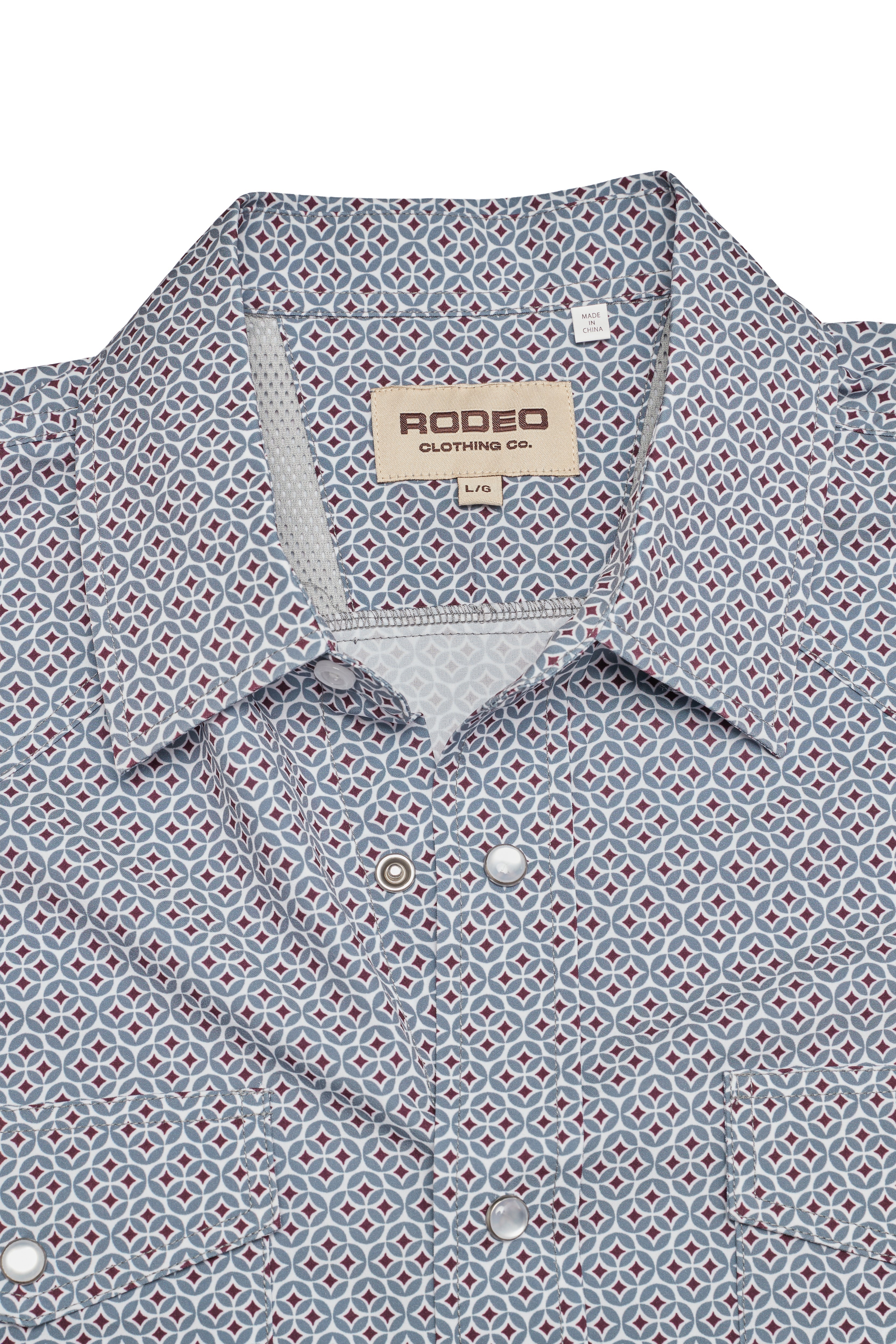 Men’s UPF 50+ Sun Protection Short Sleeve Western Shirt-RT101S-1138