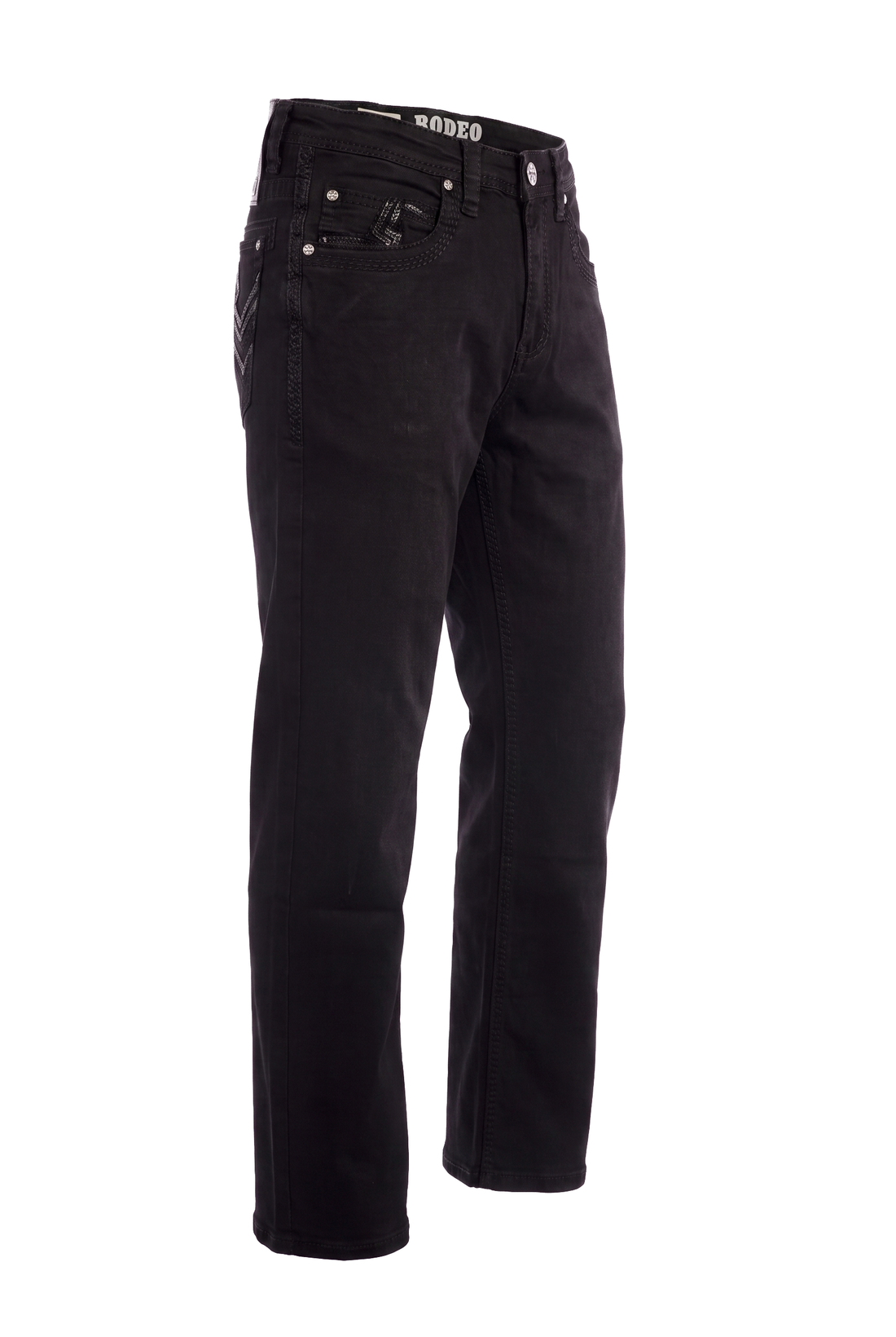 MEN'S COTTON/SPANDEX STRETCH FANCY SLIM STRAIGHT JEANS-RP500-519