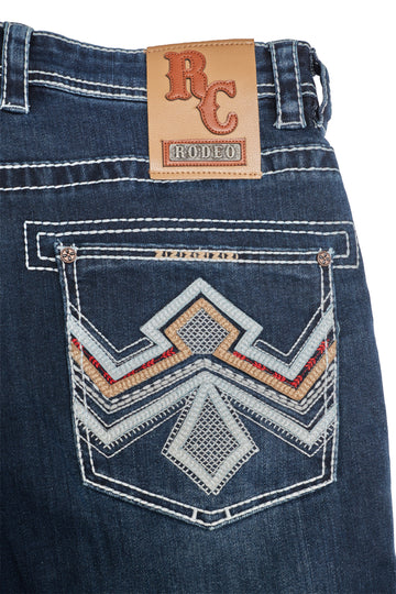 MEN'S COTTON/SPANDEX STRETCH FANCY SLIM STRAIGHT JEANS-RP500-520