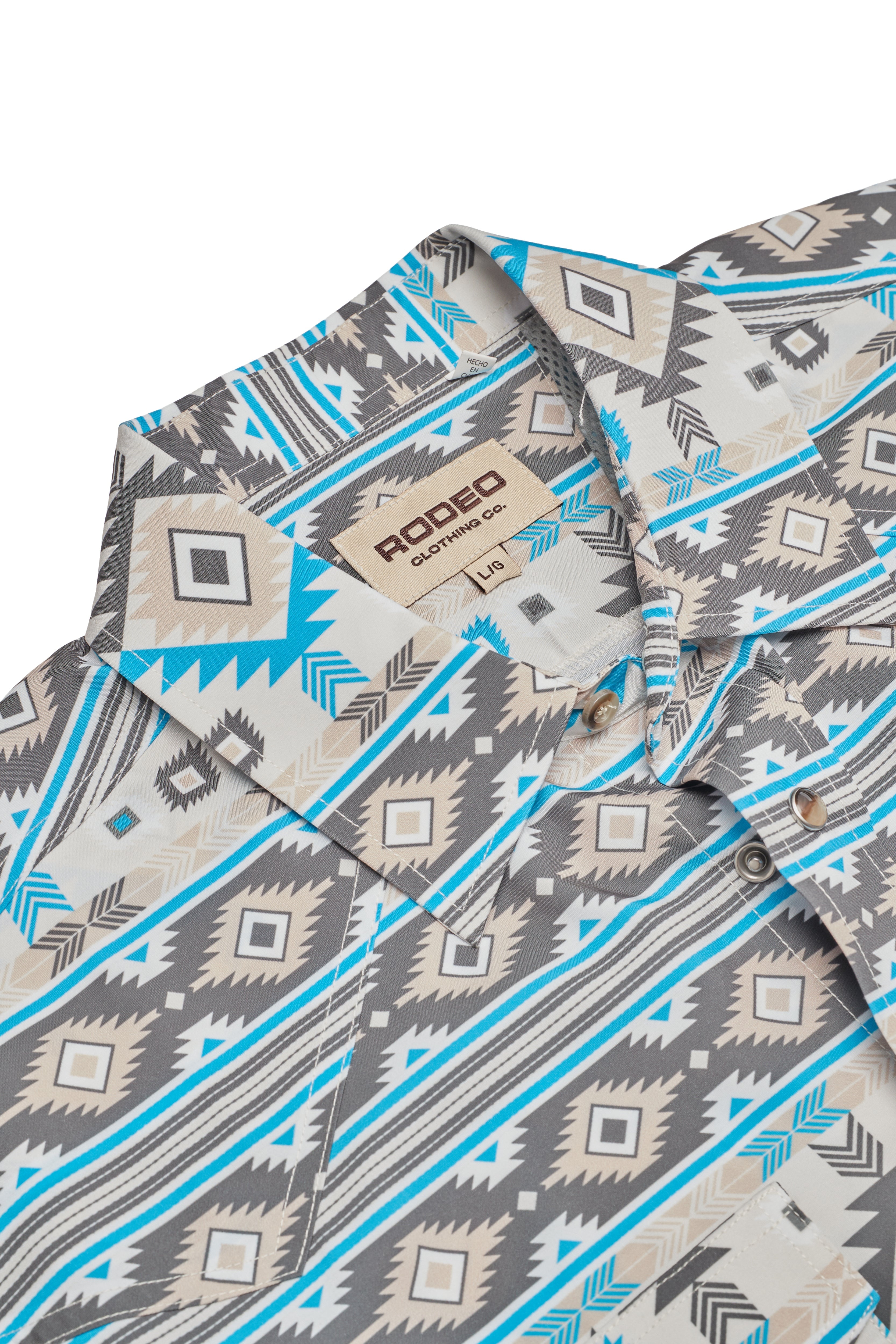 Men’s UPF 50+ Sun Protection Short Sleeve Western Shirt-RT101S-1177