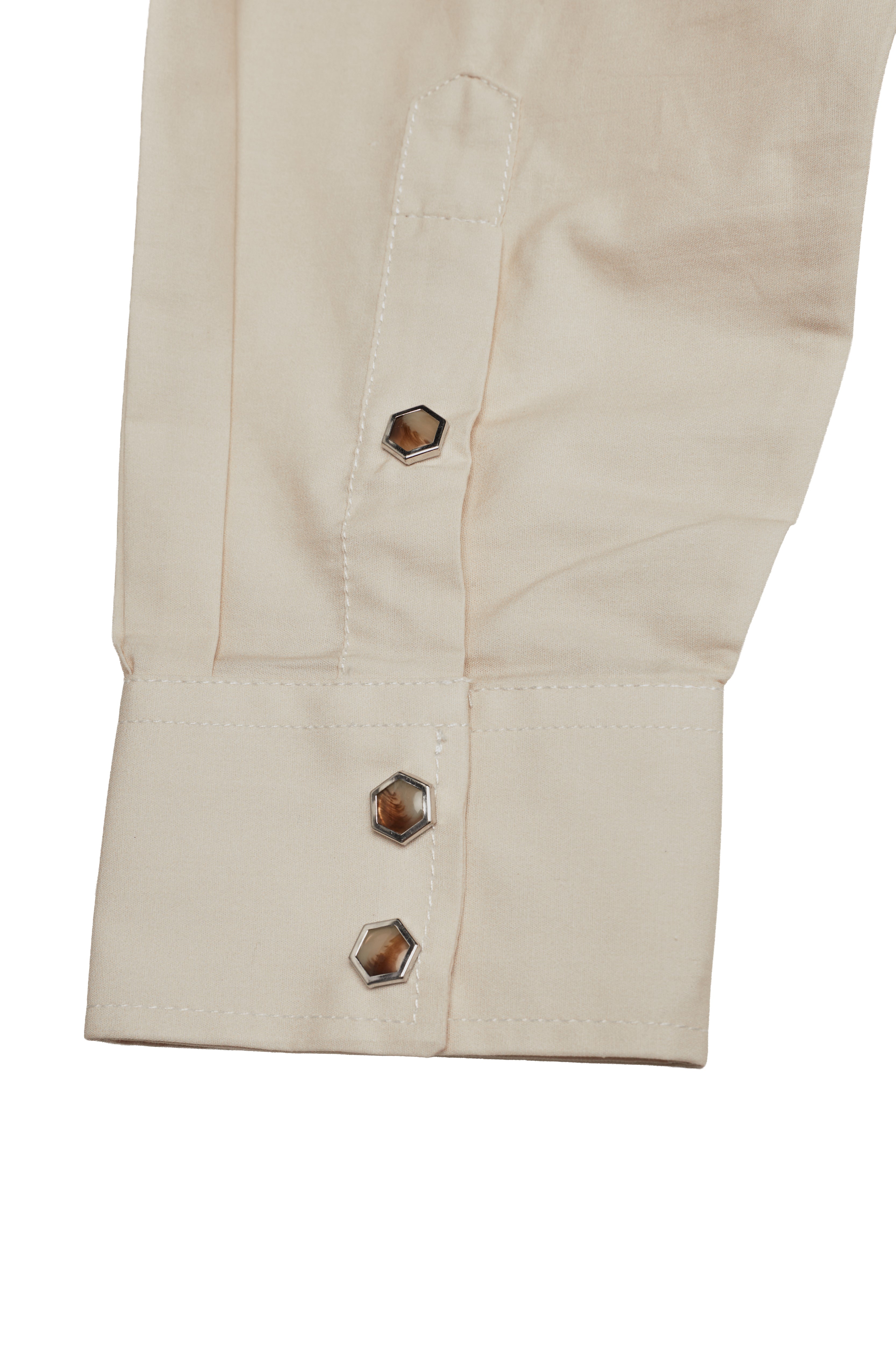 Men's Western Pearl Snap Print Shirt-PS100L-1127