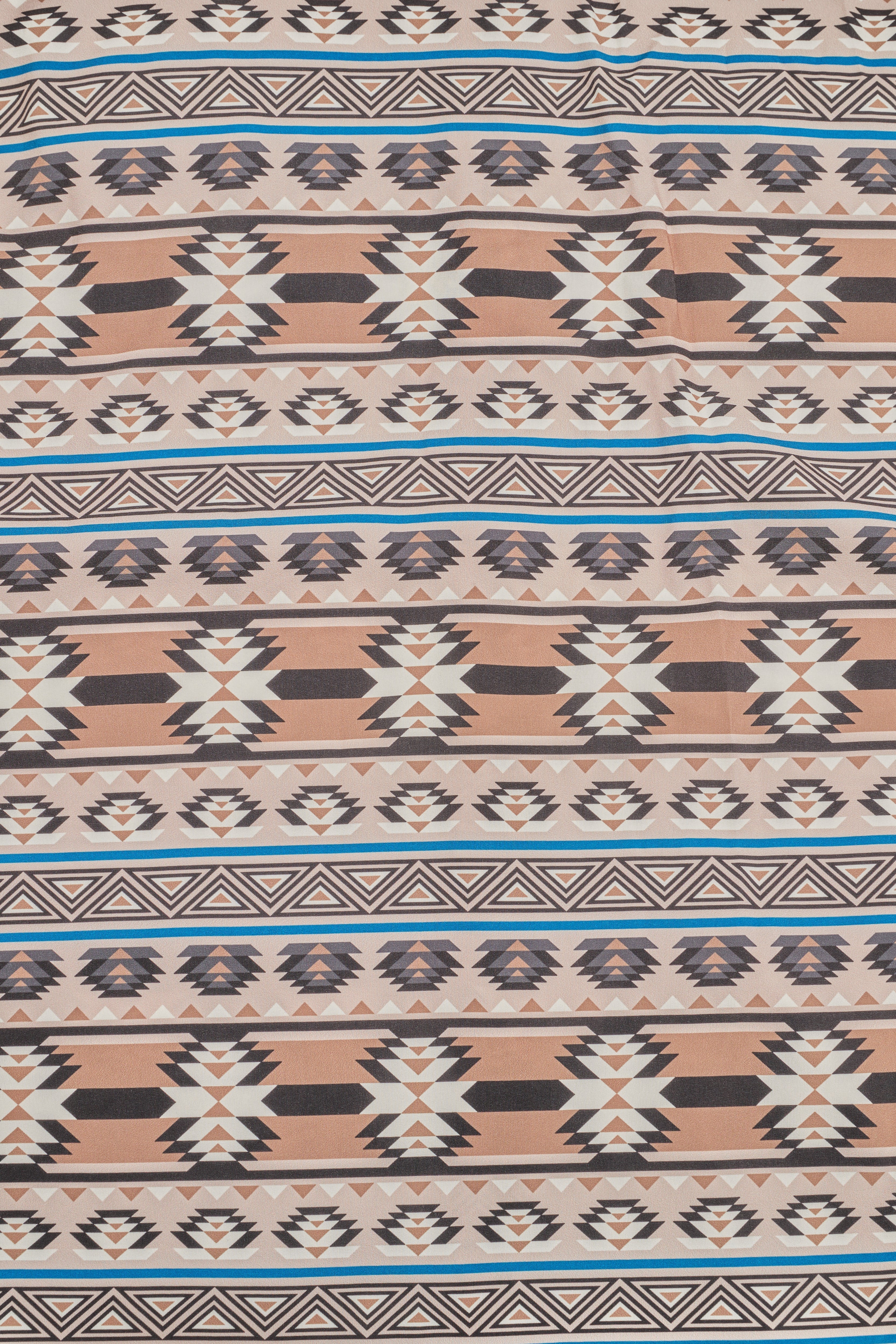 Men's Western Pearl Snap Aztec Print Shirt-MPS110L-1156