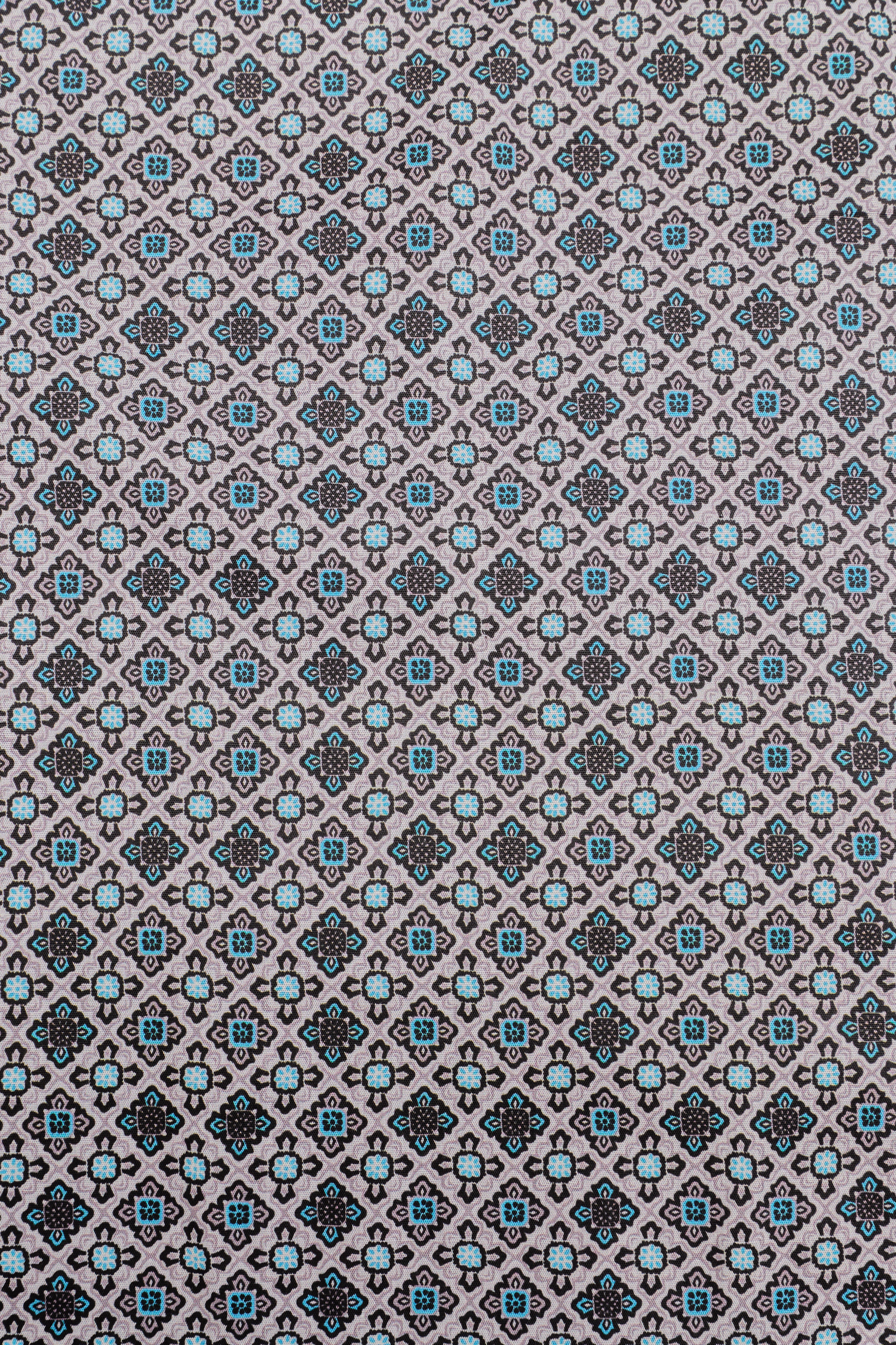 Men's Western Pearl Snap Print Shirt-PS100L-1176