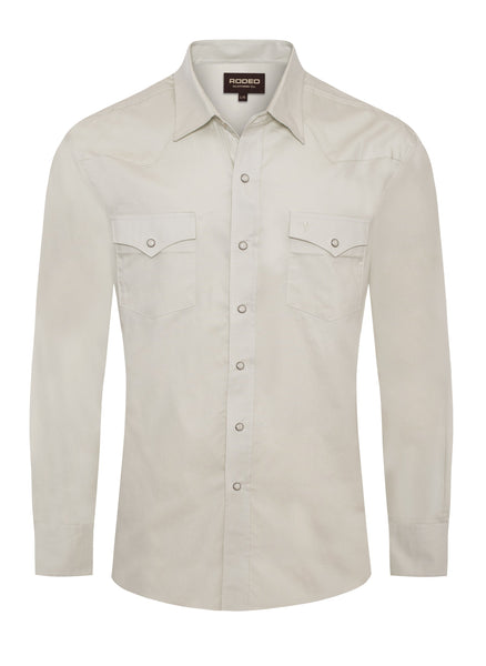 Men's Western Solid Twill Shirt-AC108L-IVORY Pack B(1S-2M-2L-1XL) Men's Western Solid Twill Shirt-AC108L-IVORY Pack B(1S-2M-2L-1XL)