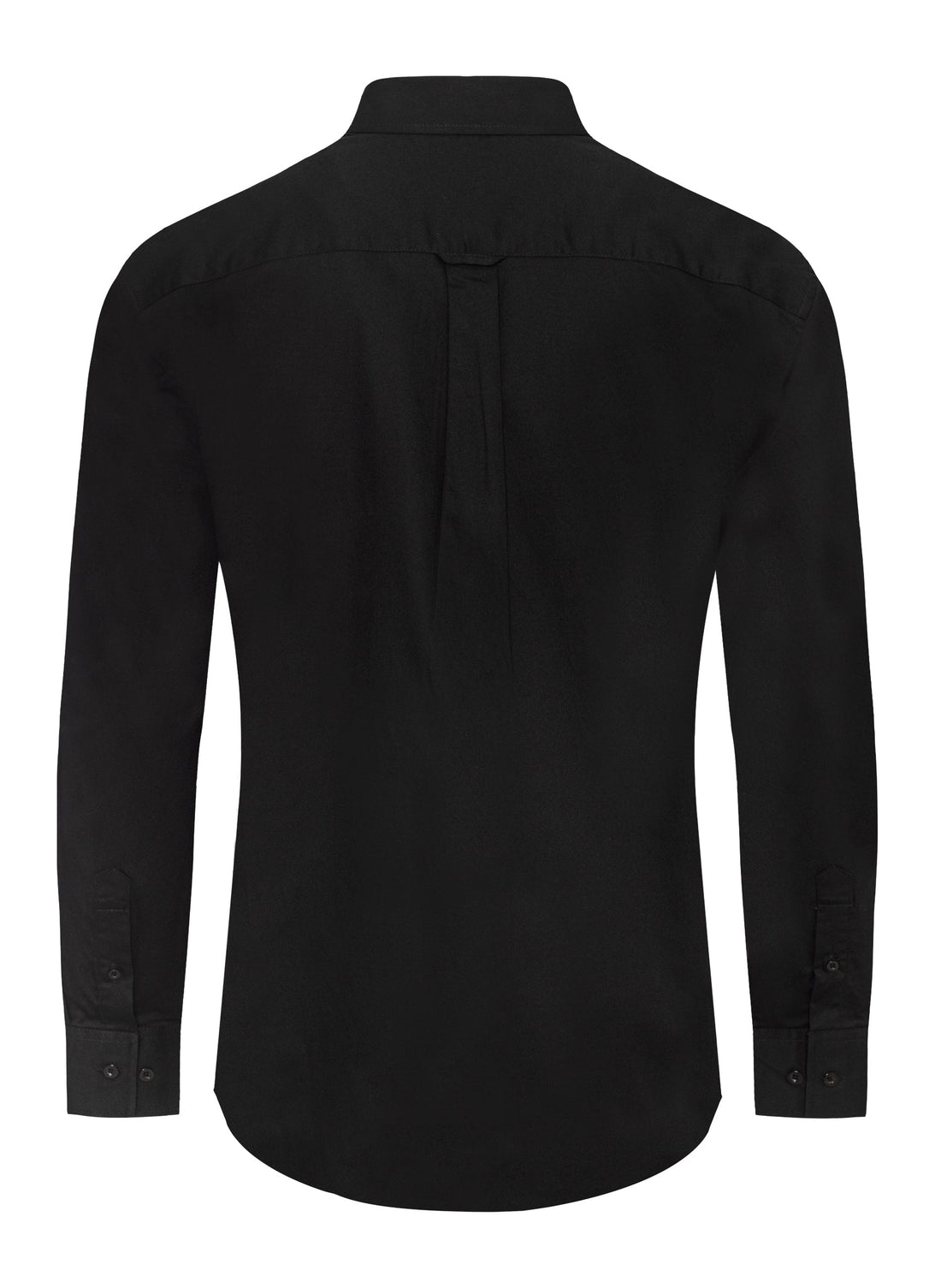 Men’s Solid Western 100% Cotton Twill Button Down Shirt-AC110L-BLACK