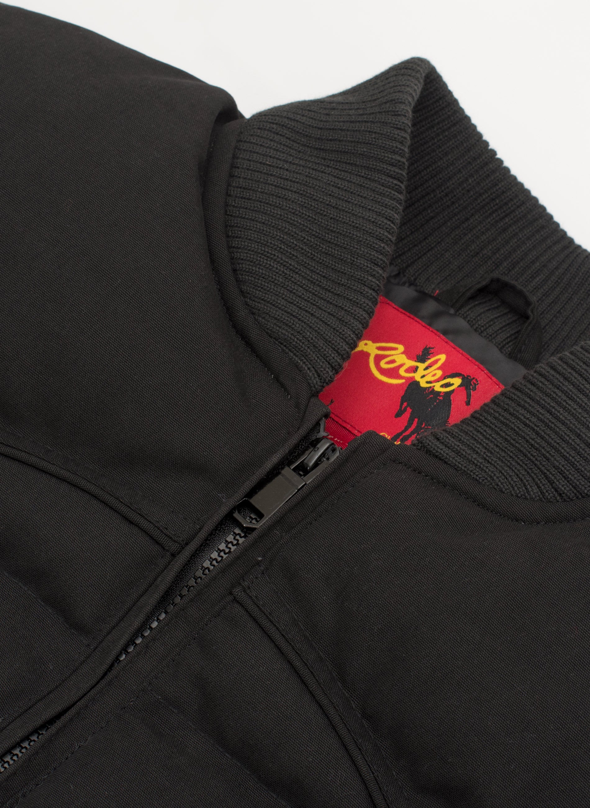 Men's Canvas Quilted Puffer Jacket-ACJ29-Black - Rodeo Clothing wholesale 