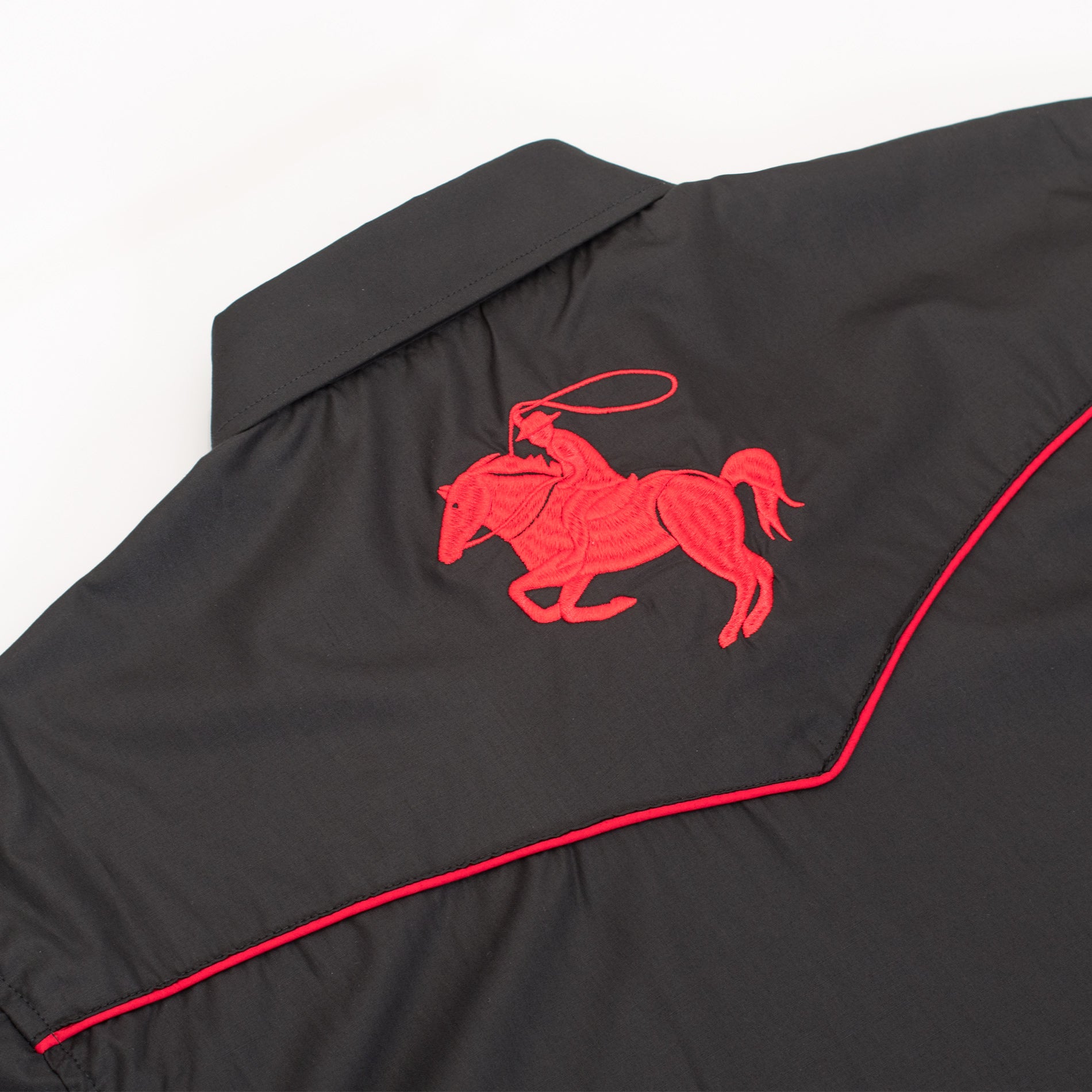 Men's Poly/Cotton L/S Horse Embroidery Western Shirts-PS560L-507 - Rodeo Clothing wholesale 