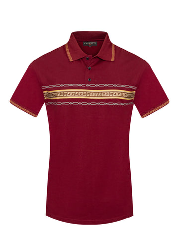 MEN'S COTTON/POLY FANCY POLO SHIRTS-CS200-205 - Rodeo Clothing wholesale 