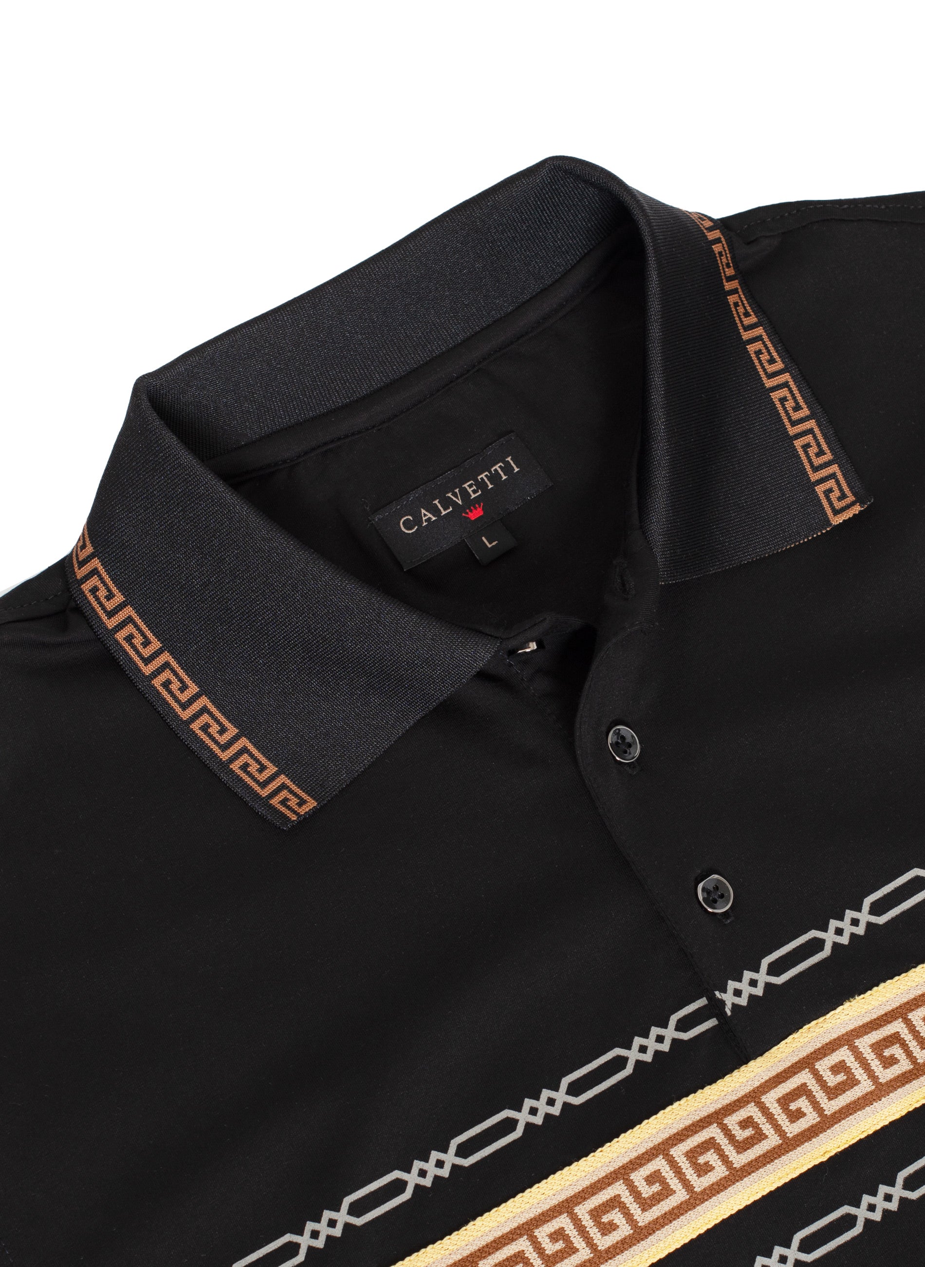 MEN'S COTTON/POLY FANCY POLO SHIRTS-CS200-206 - Rodeo Clothing wholesale 