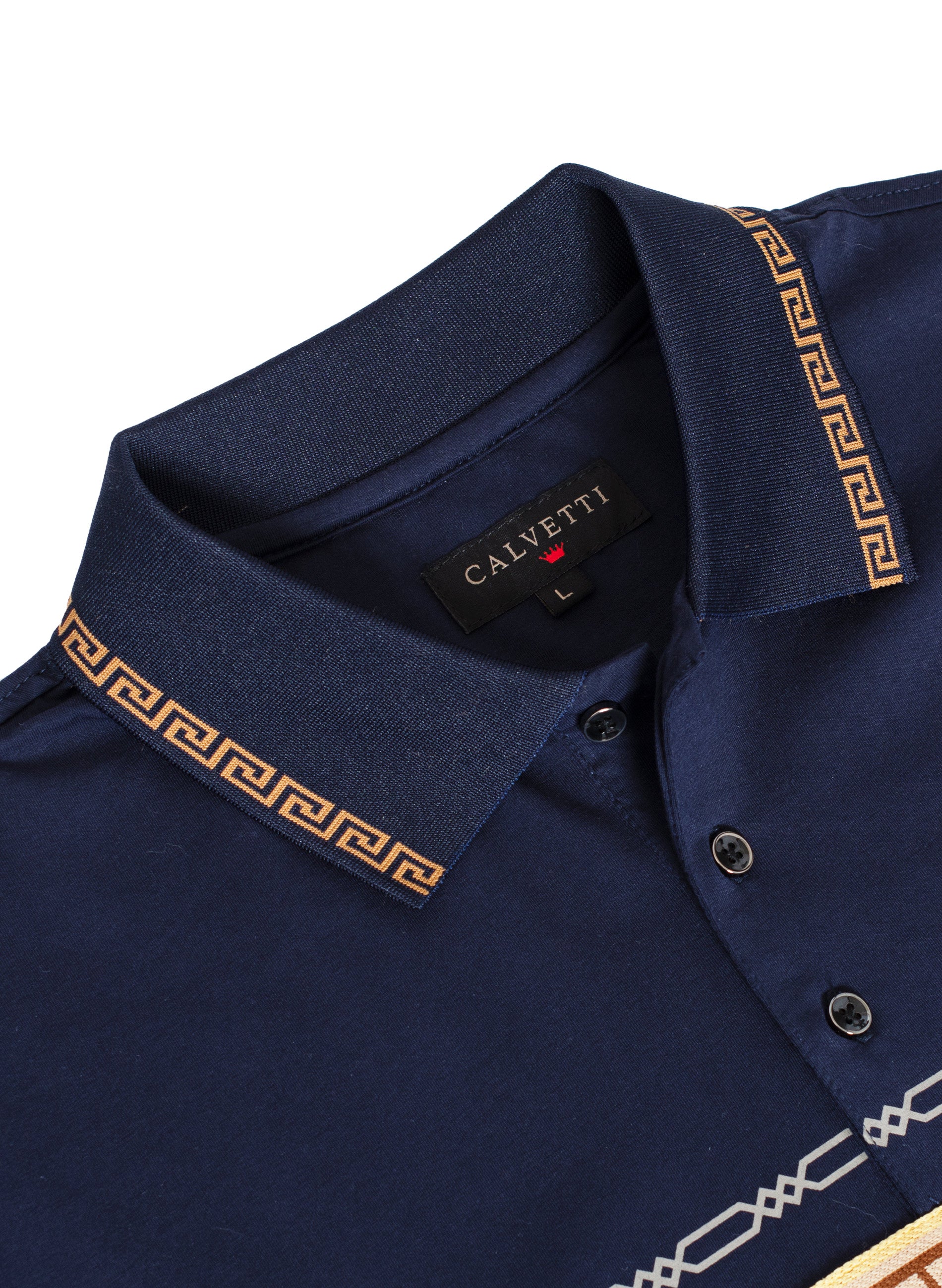 MEN'S COTTON/POLY FANCY POLO SHIRTS-CS200-207 - Rodeo Clothing wholesale 