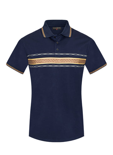 MEN'S COTTON/POLY FANCY POLO SHIRTS-CS200-207 - Rodeo Clothing wholesale 